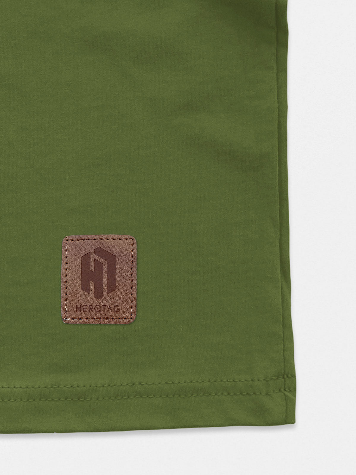 Olive Green Round Neck T-Shirt