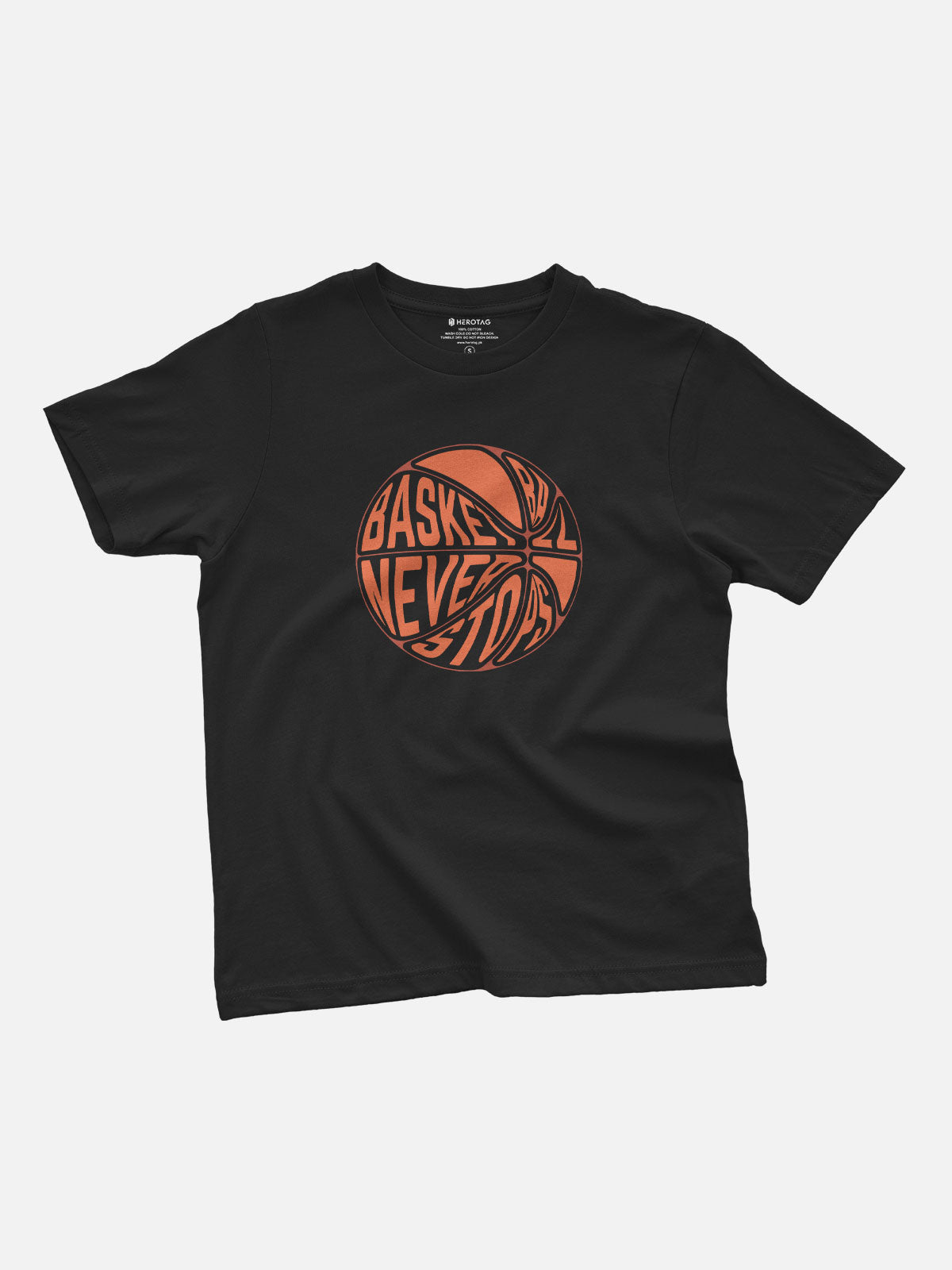 Basketball Never Stops Kids T-Shirt