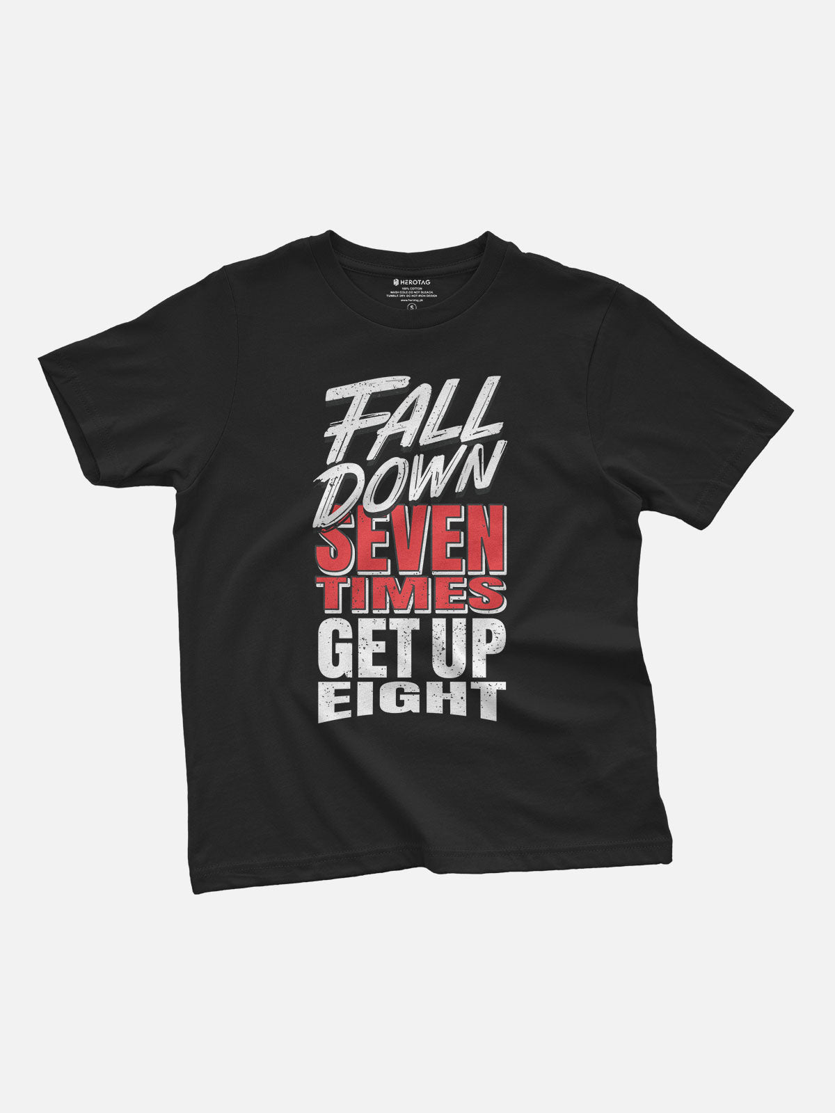 Fall Down Seven, Get Up Eight Kids T-Shirt