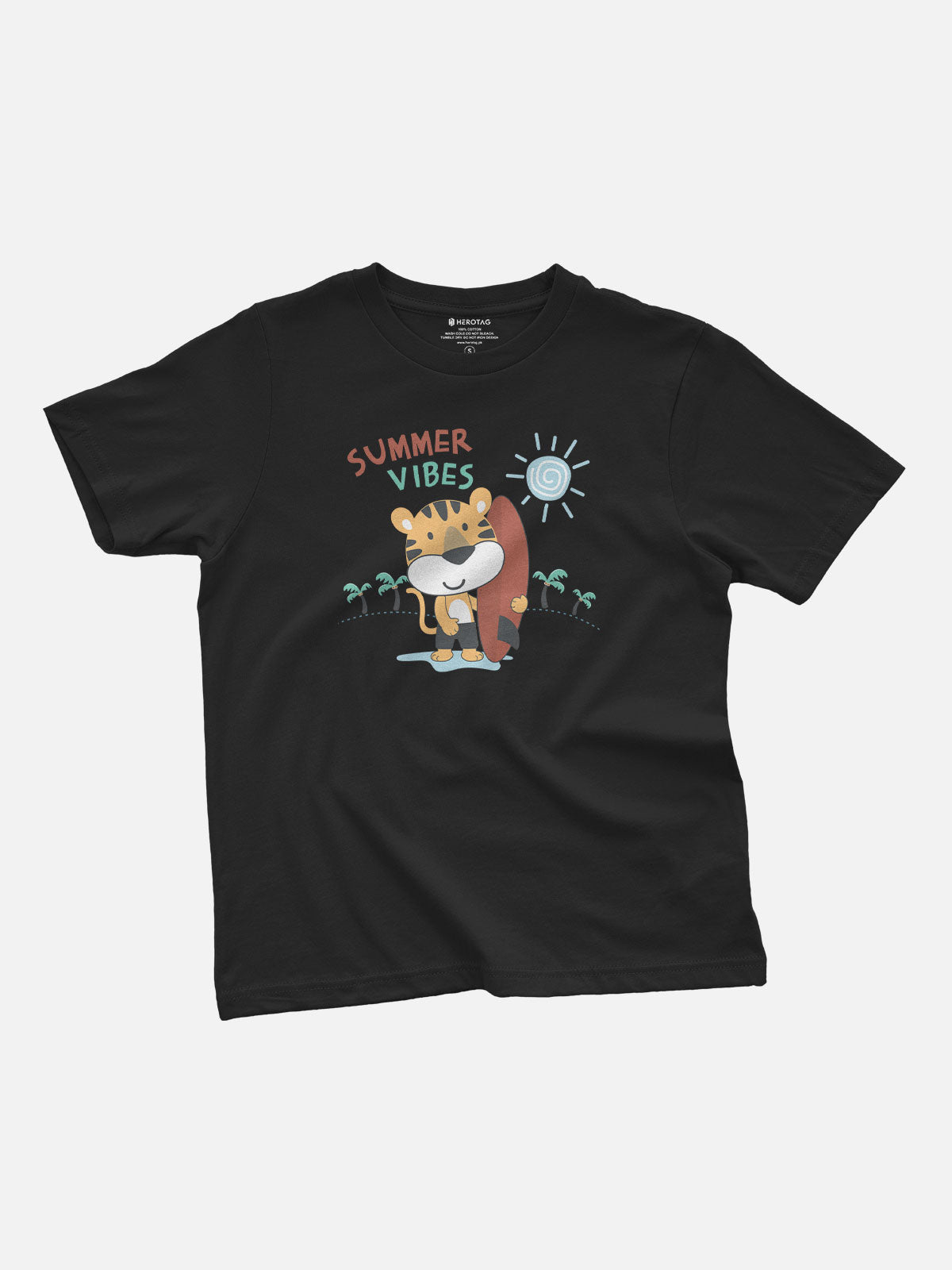 Summer Vibes Tiger Kids T-Shirt