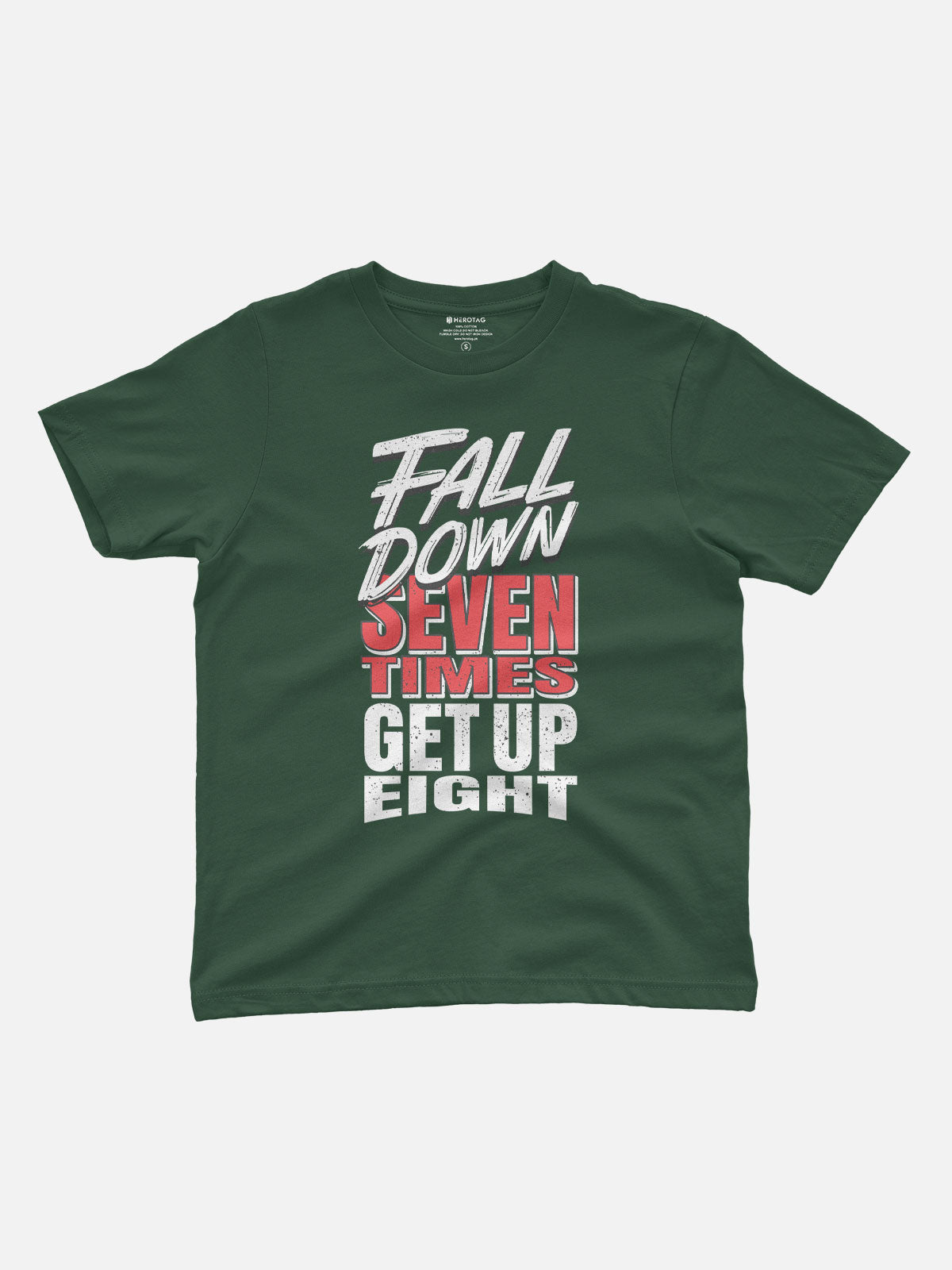 Fall Down Seven, Get Up Eight Kids T-Shirt