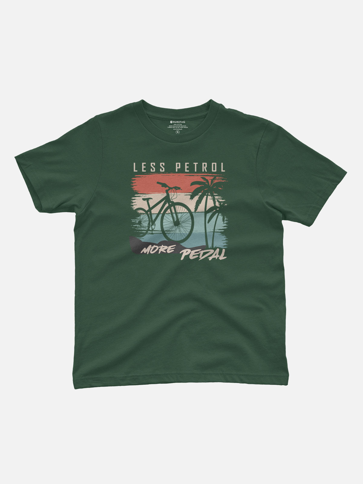 Less Petrol More Pedal Kids T-Shirt
