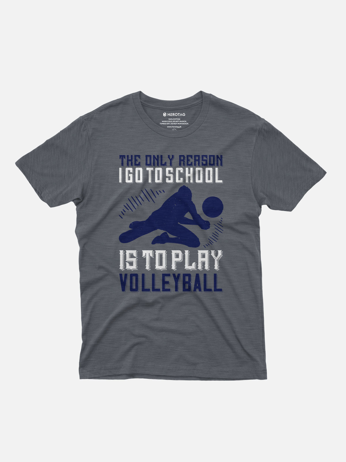 I Go to School is to Play Volleyball T-Shirt