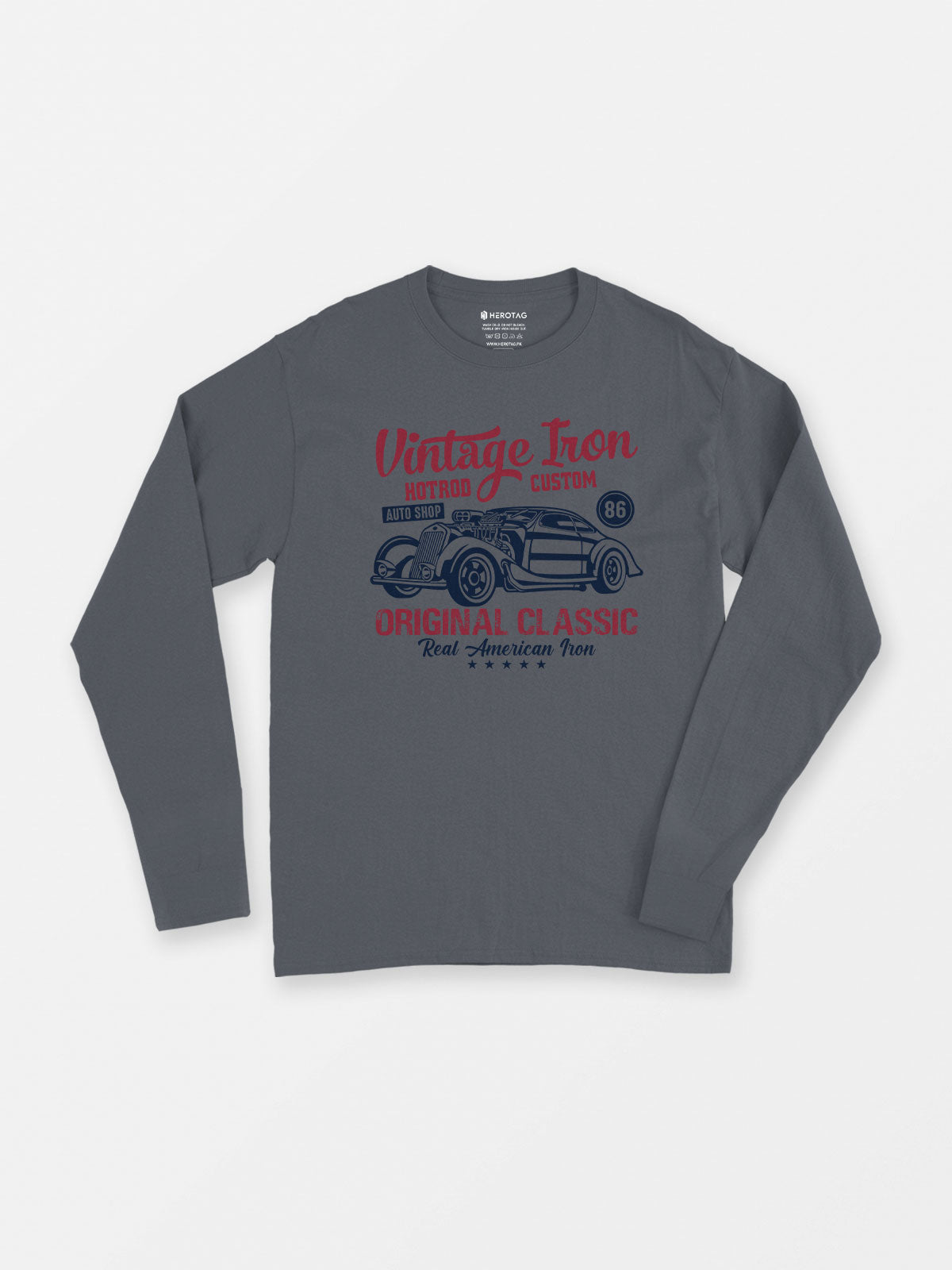 Vintage Iron Hotrod Custom - Long Sleeve T-Shirt