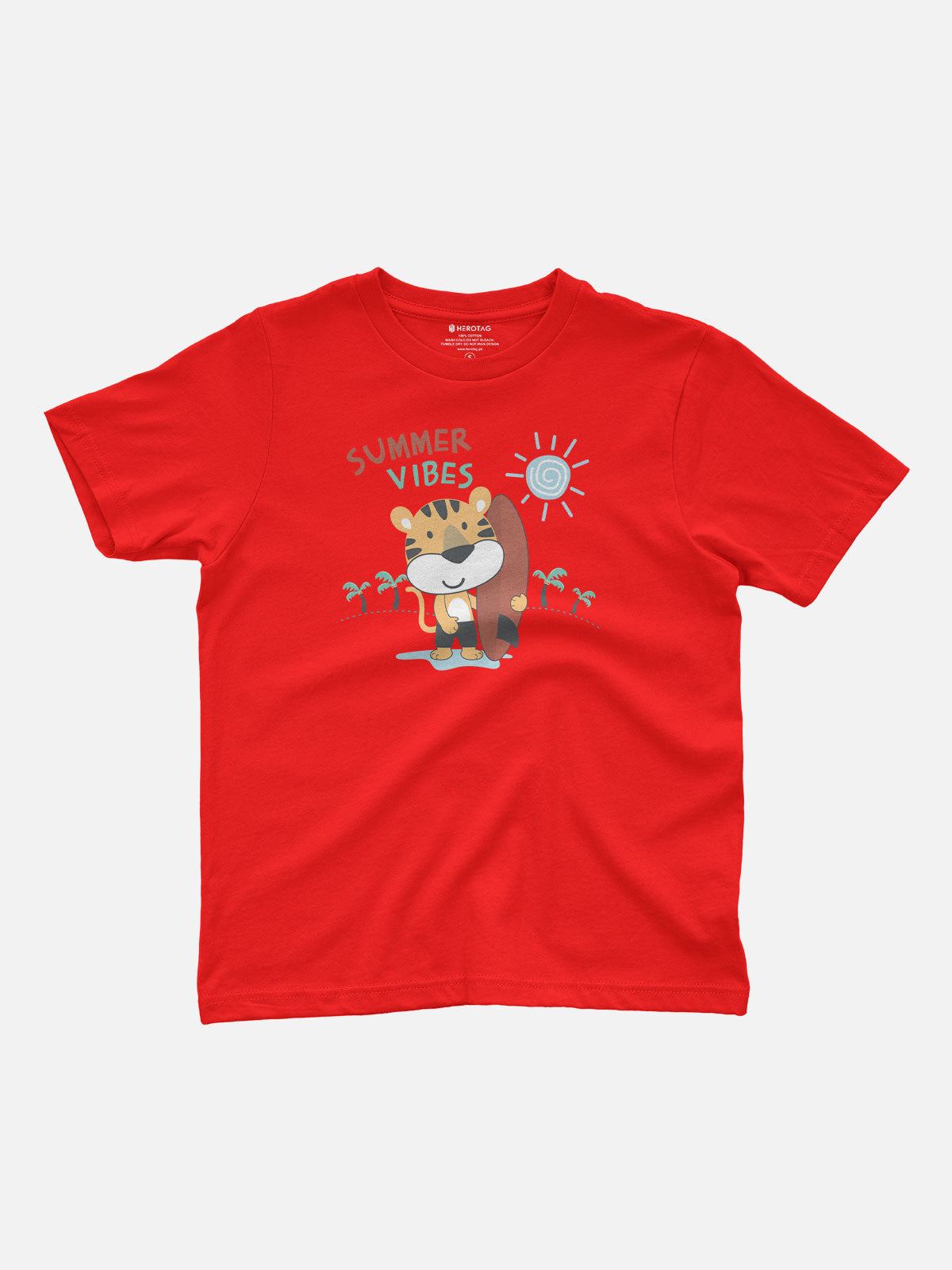 Summer Vibes Tiger Kids T-Shirt