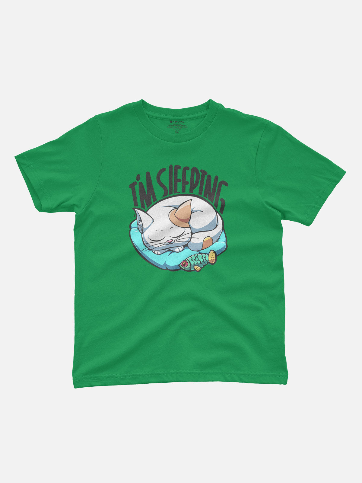 Cute Cat Sleeping Kids T-Shirt