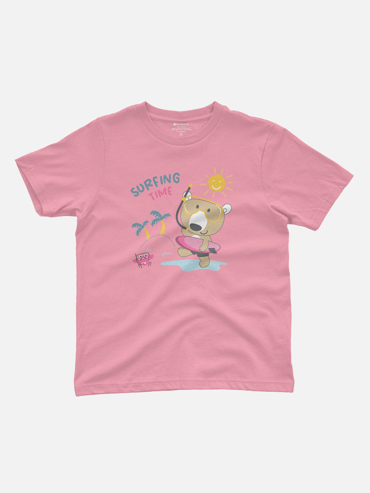 Surfing Time Bear Kids T-Shirt