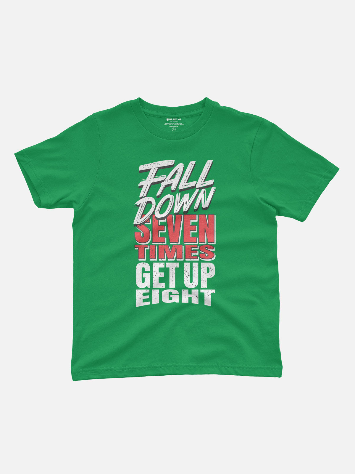 Fall Down Seven, Get Up Eight Kids T-Shirt