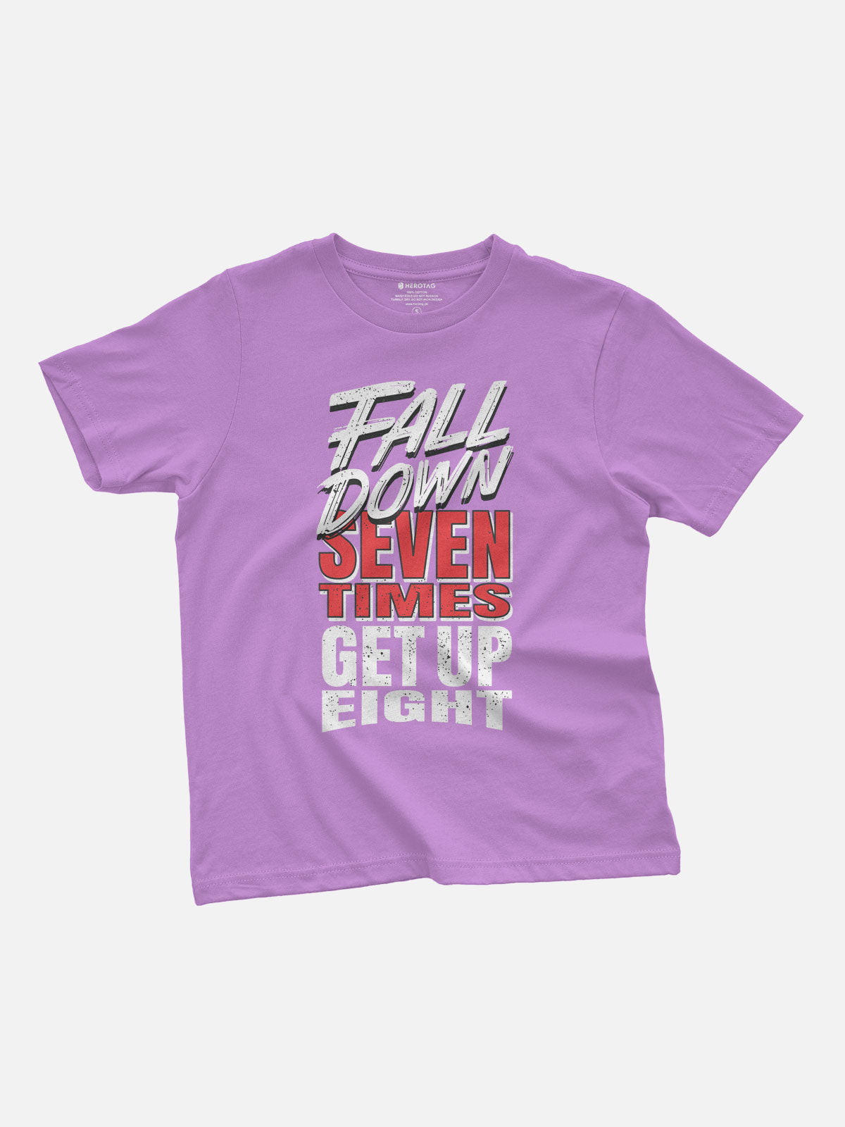 Fall Down Seven, Get Up Eight Kids T-Shirt