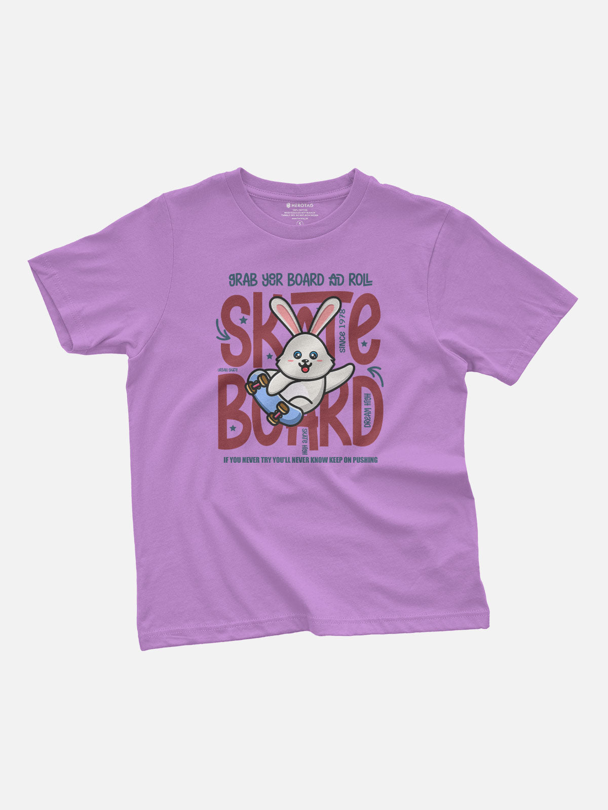 Skateboard Rabbit Kids T-Shirt