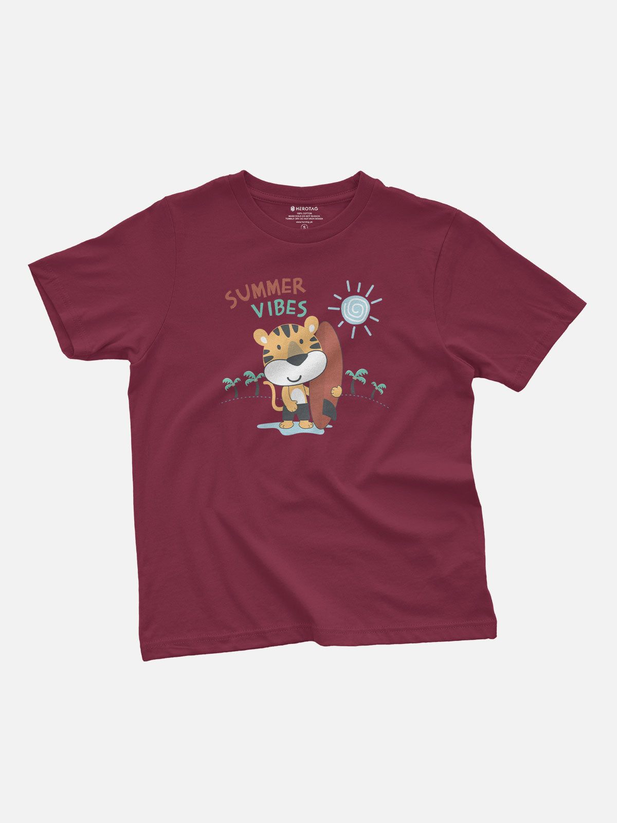 Summer Vibes Tiger Kids T-Shirt