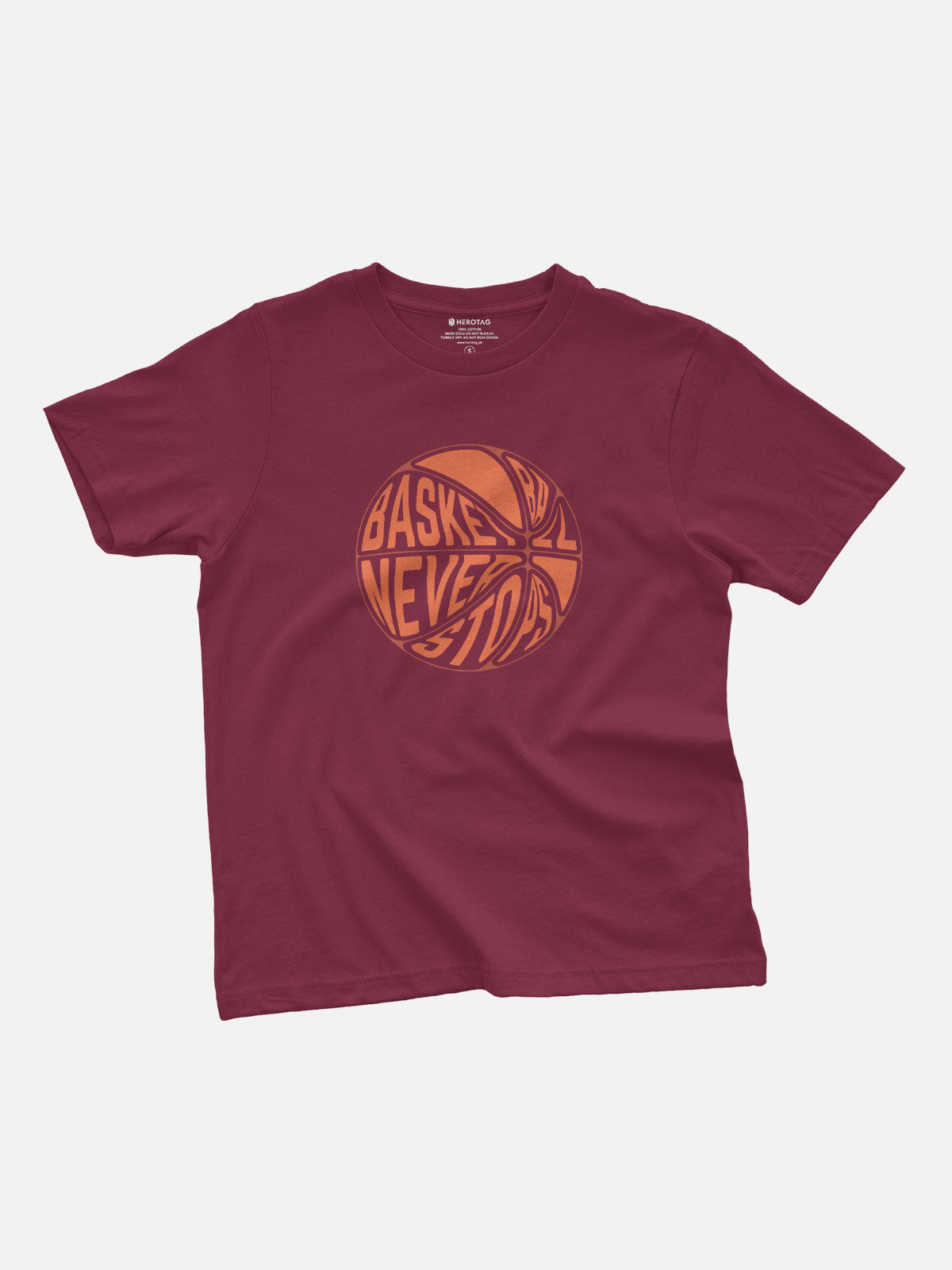 Basketball Never Stops Kids T-Shirt