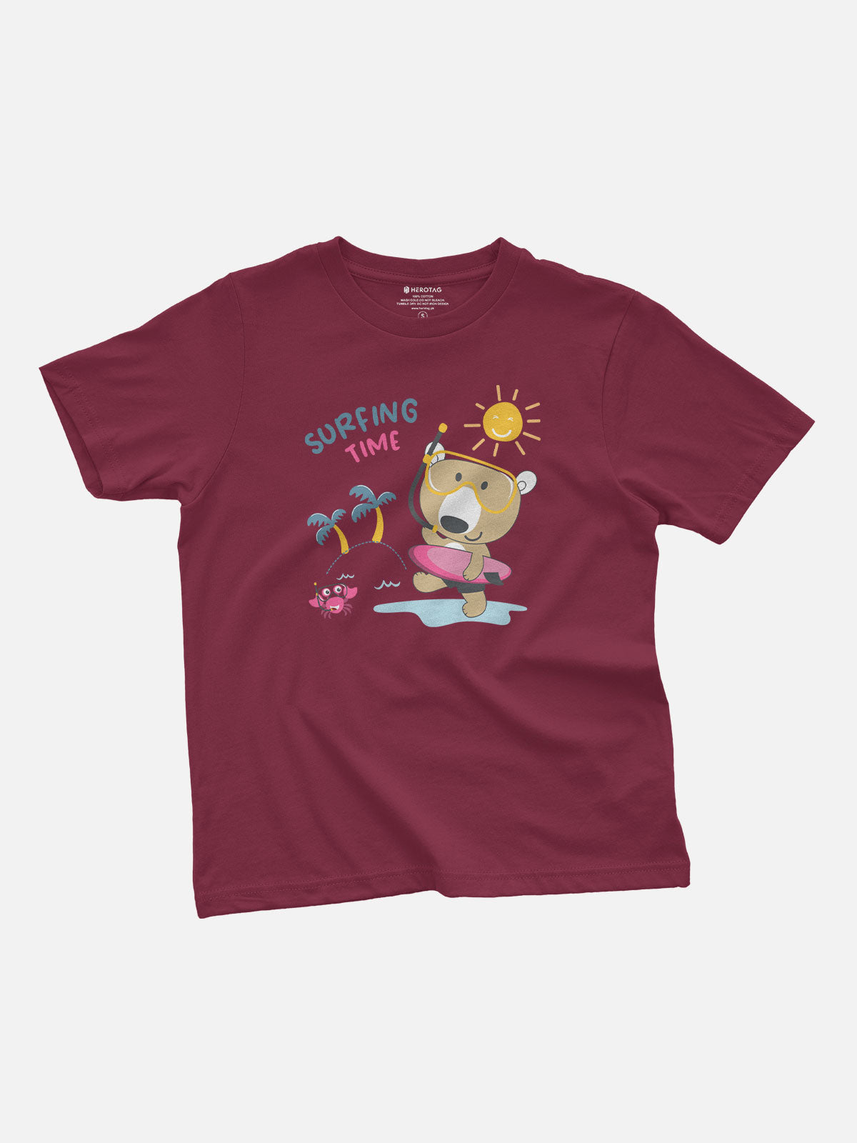 Surfing Time Bear Kids T-Shirt