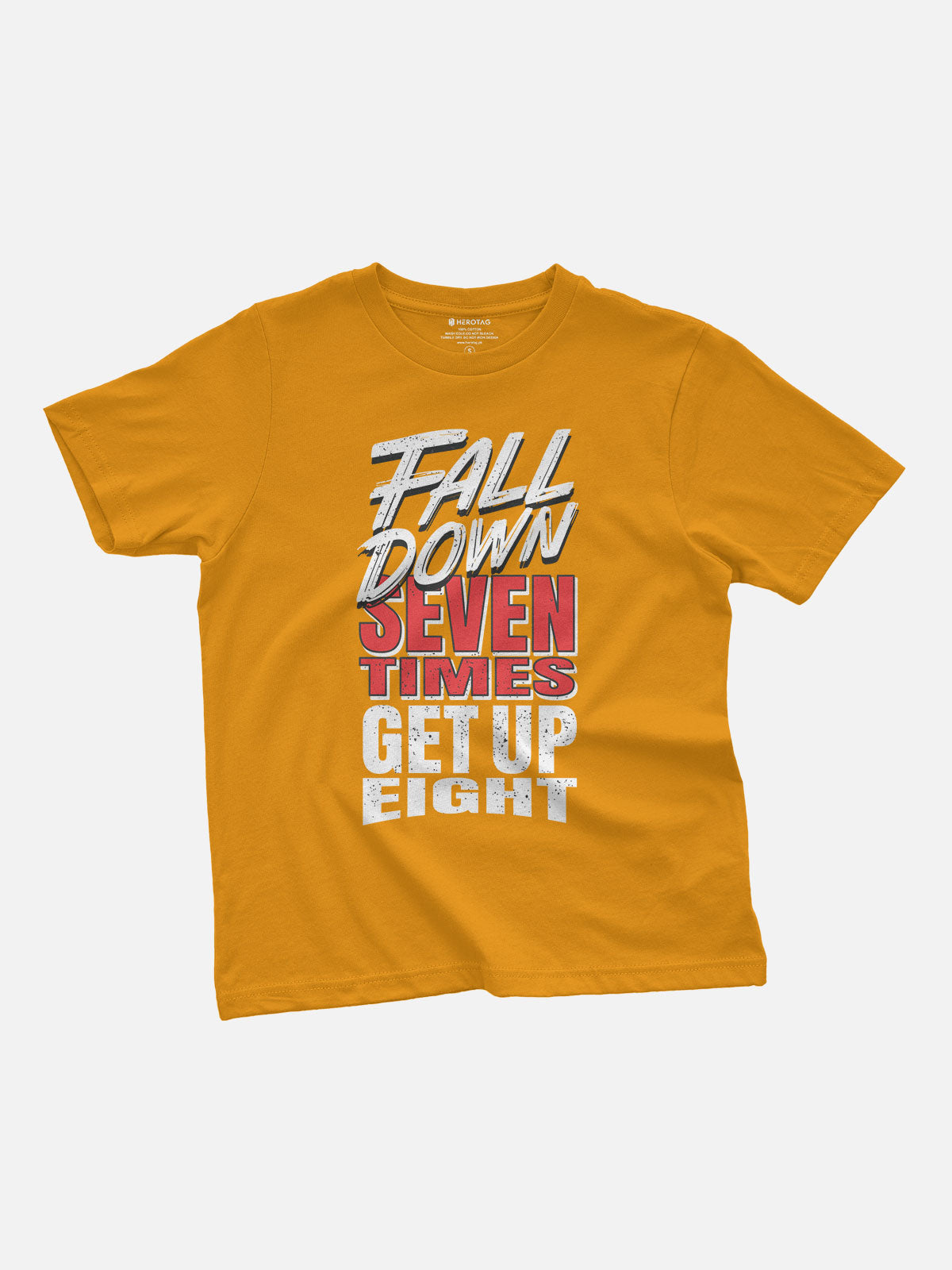 Fall Down Seven, Get Up Eight Kids T-Shirt