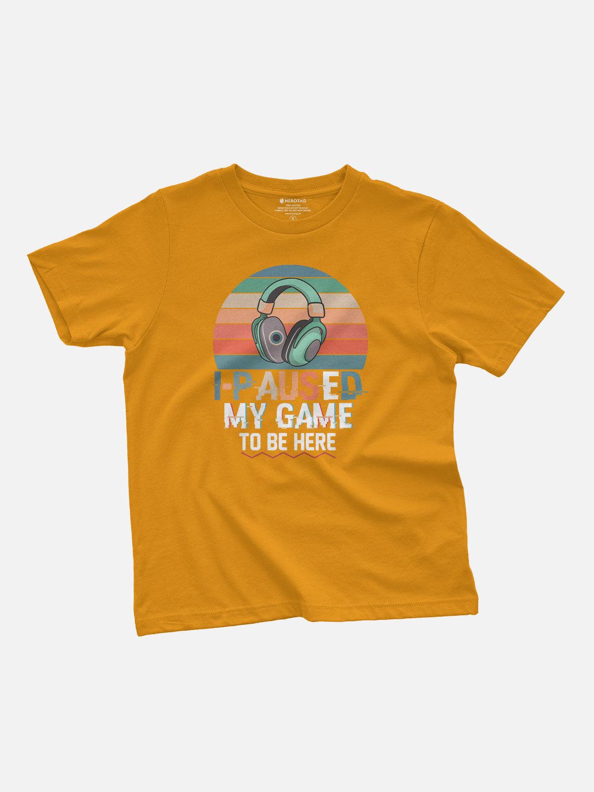 I Paused My Game Kids T-Shirt