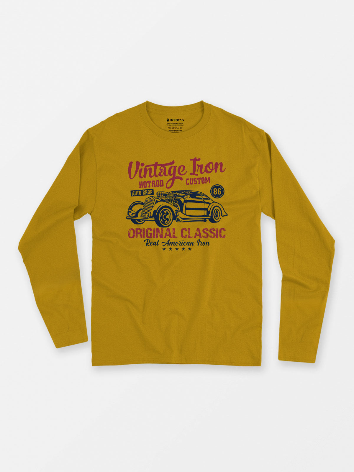 Vintage Iron Hotrod Custom - Long Sleeve T-Shirt