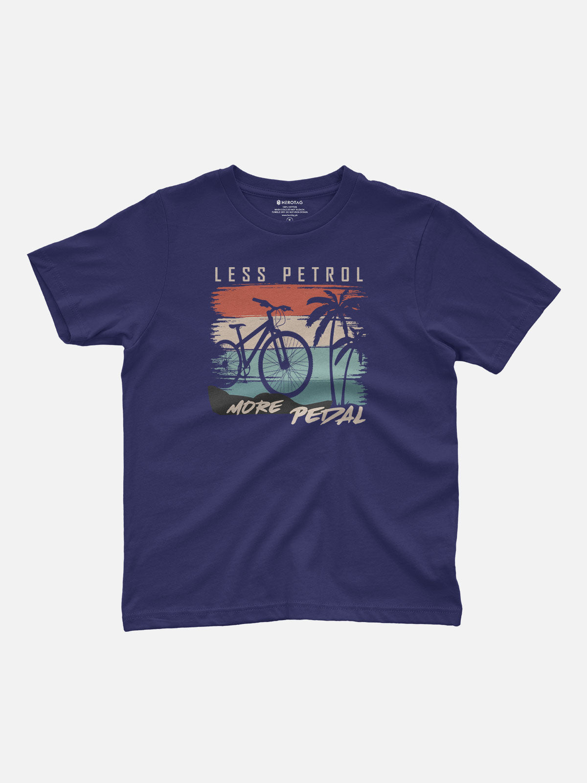 Less Petrol More Pedal Kids T-Shirt