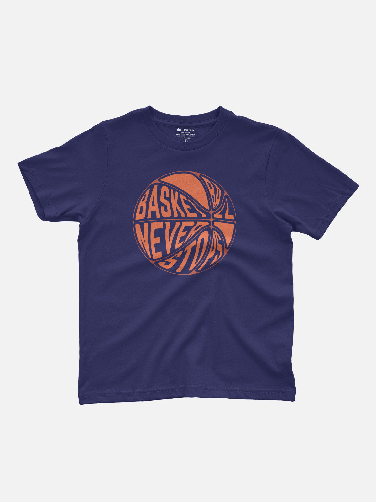 Basketball Never Stops Kids T-Shirt