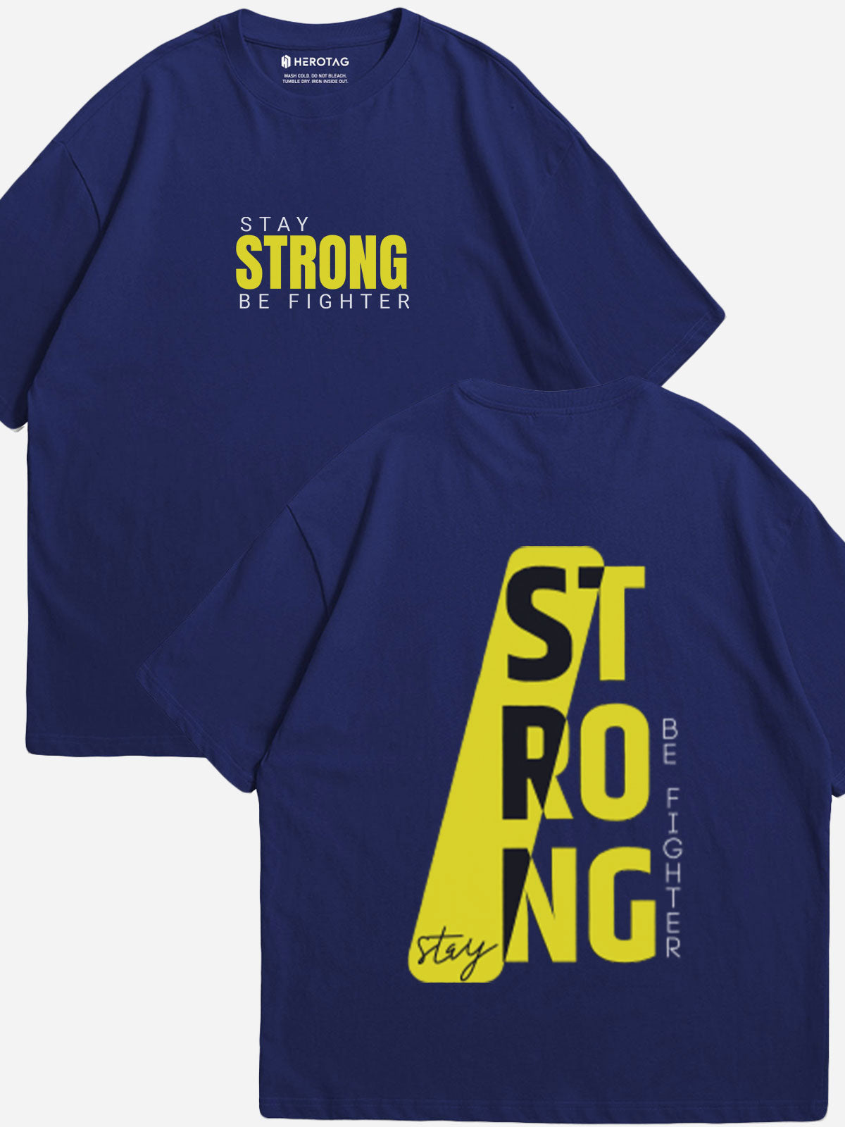 "STAY STRONG - BE FIGHTER" Oversized T-Shirt