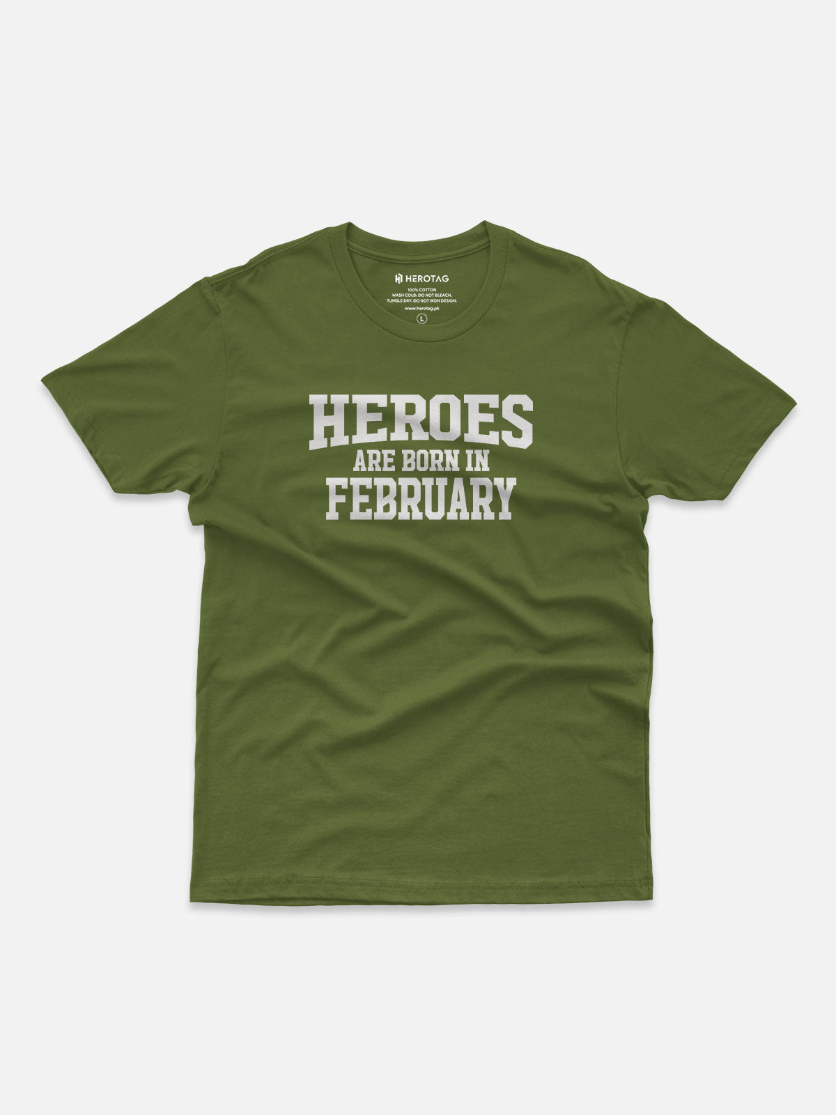Heroes Are Born in February T-Shirt