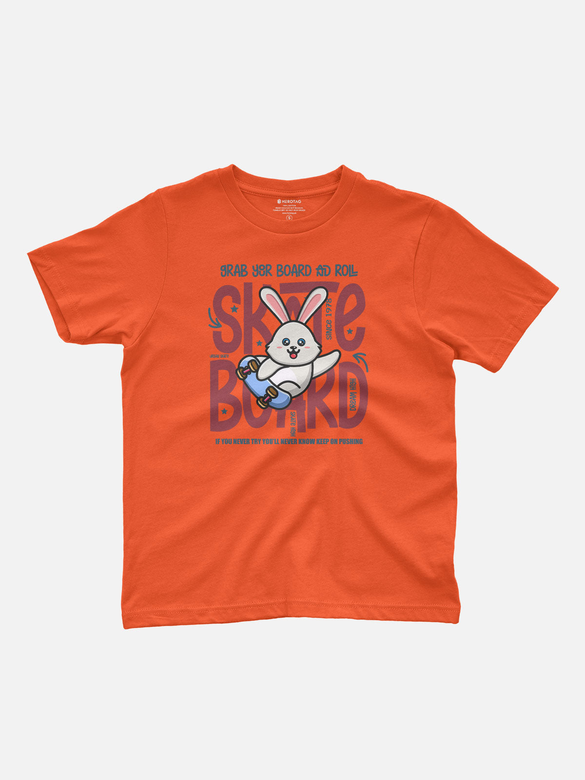 Skateboard Rabbit Kids T-Shirt