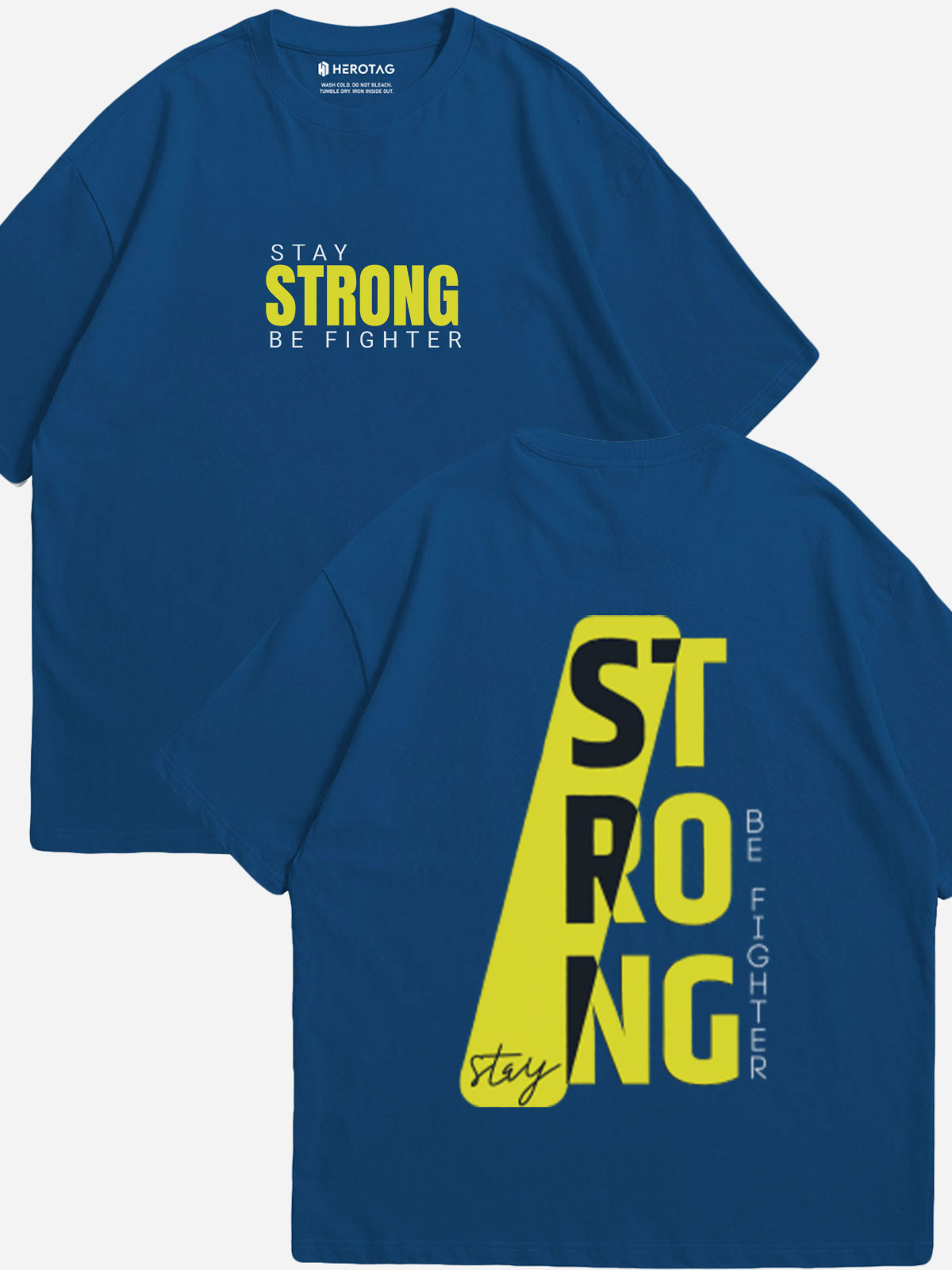 "STAY STRONG - BE FIGHTER" Oversized T-Shirt