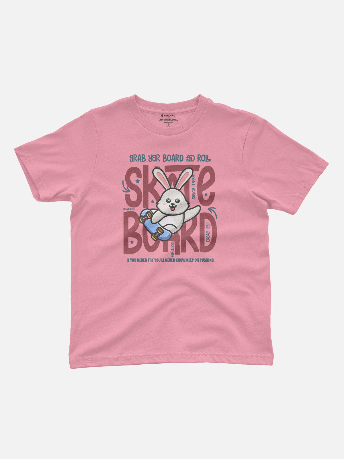 Skateboard Rabbit Kids T-Shirt