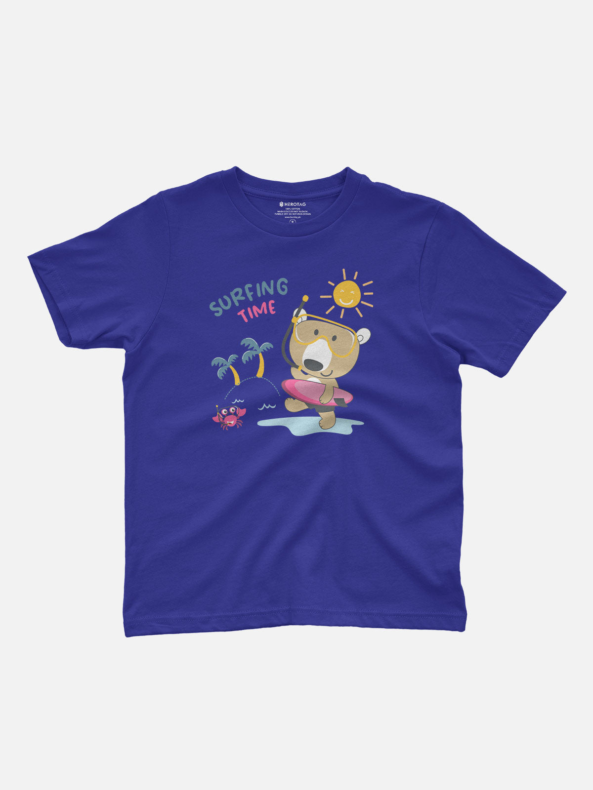 Surfing Time Bear Kids T-Shirt