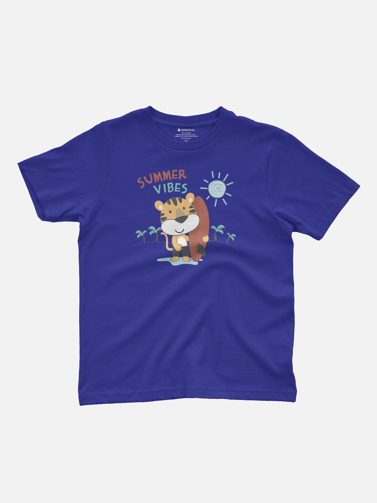 Summer Vibes Tiger Kids T-Shirt