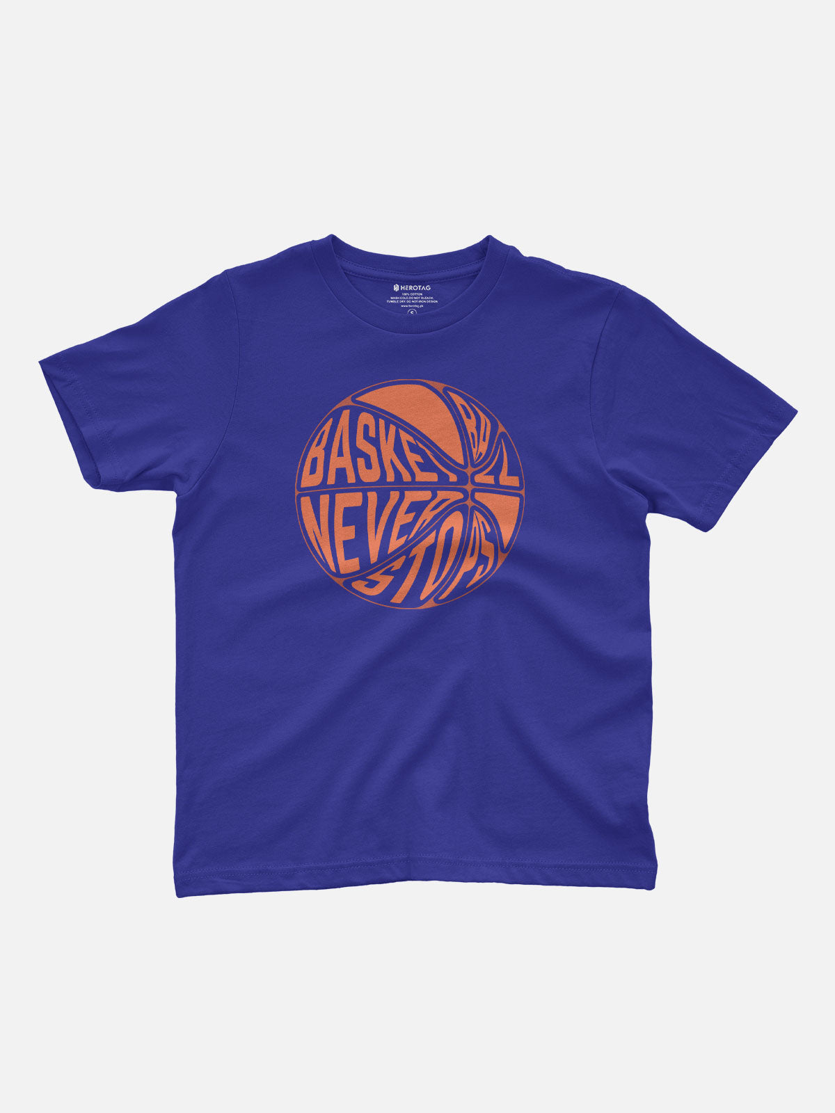 Basketball Never Stops Kids T-Shirt