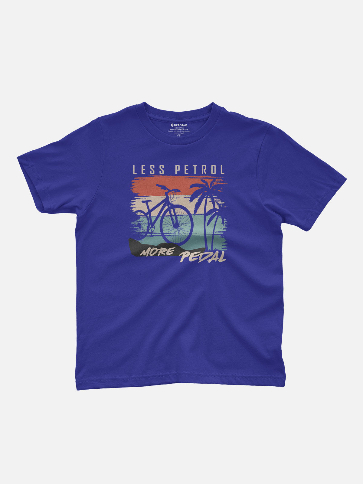 Less Petrol More Pedal Kids T-Shirt