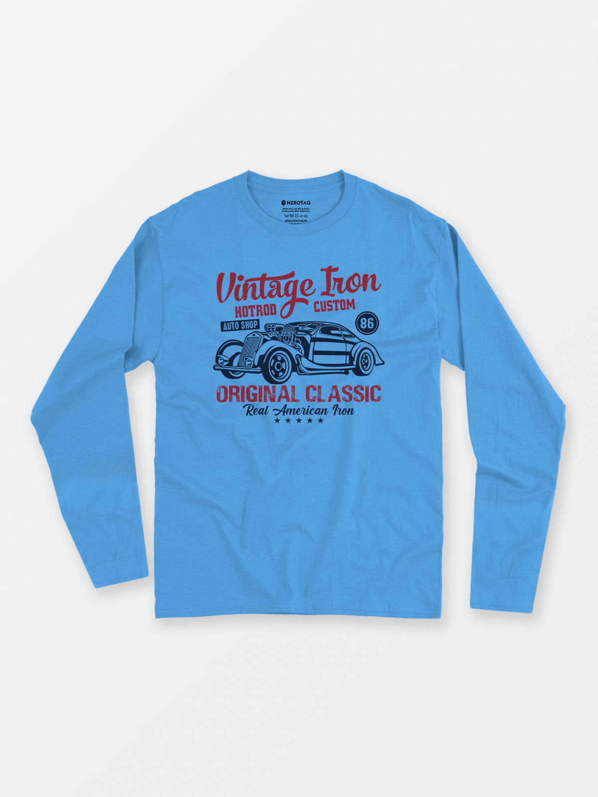 Vintage Iron Hotrod Custom - Long Sleeve T-Shirt