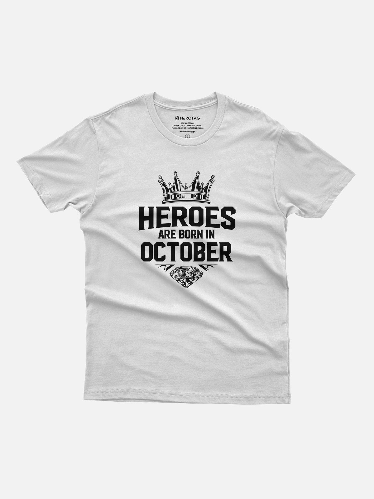 Heroes Are Born in October T-Shirt