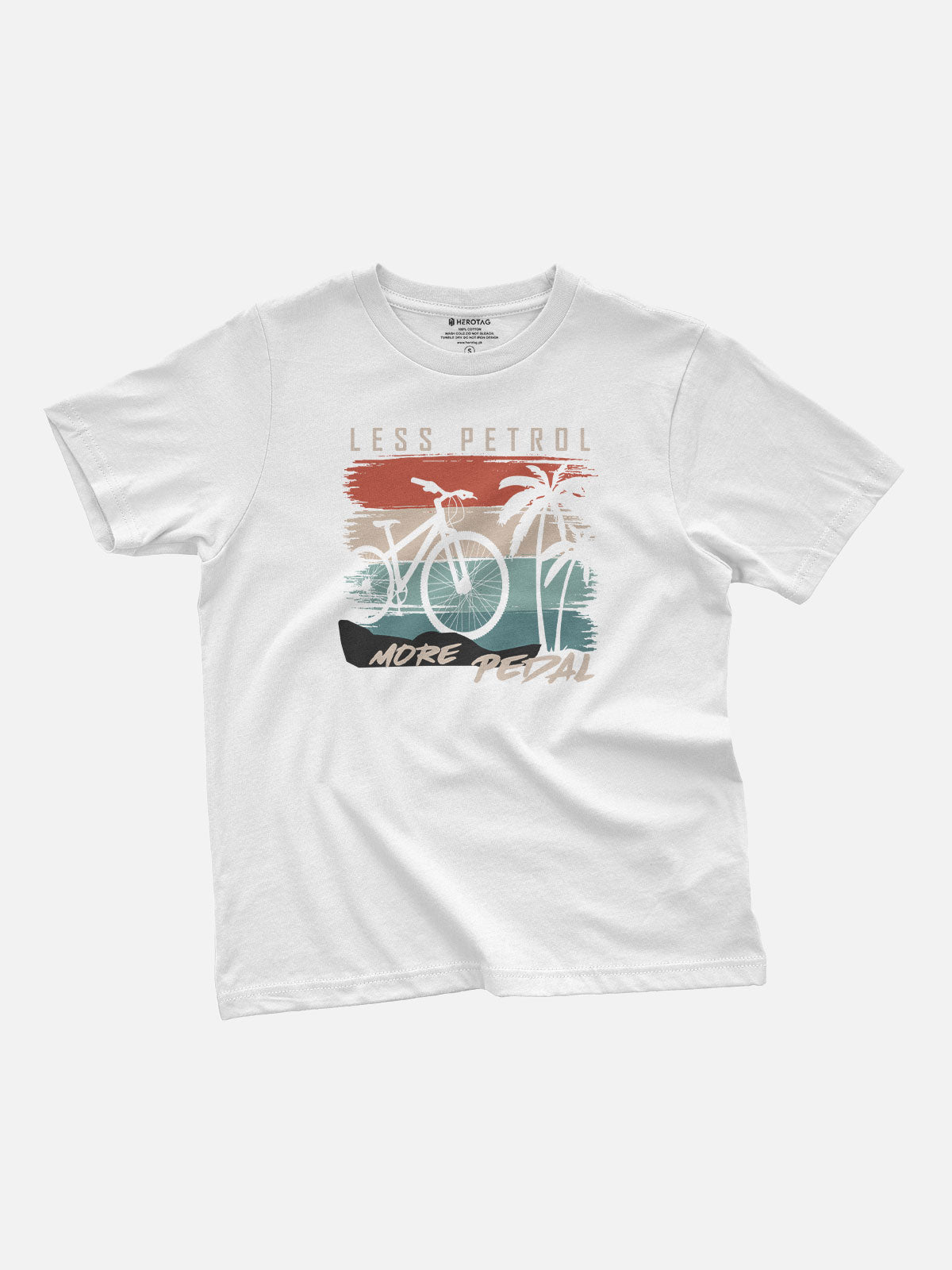 Less Petrol More Pedal Kids T-Shirt