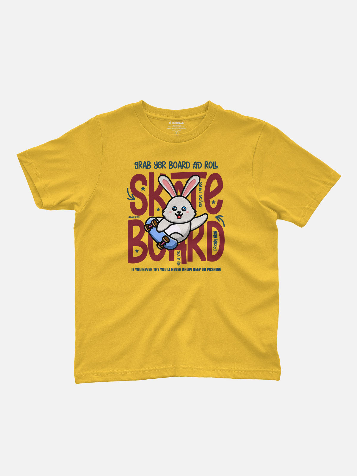 Skateboard Rabbit Kids T-Shirt