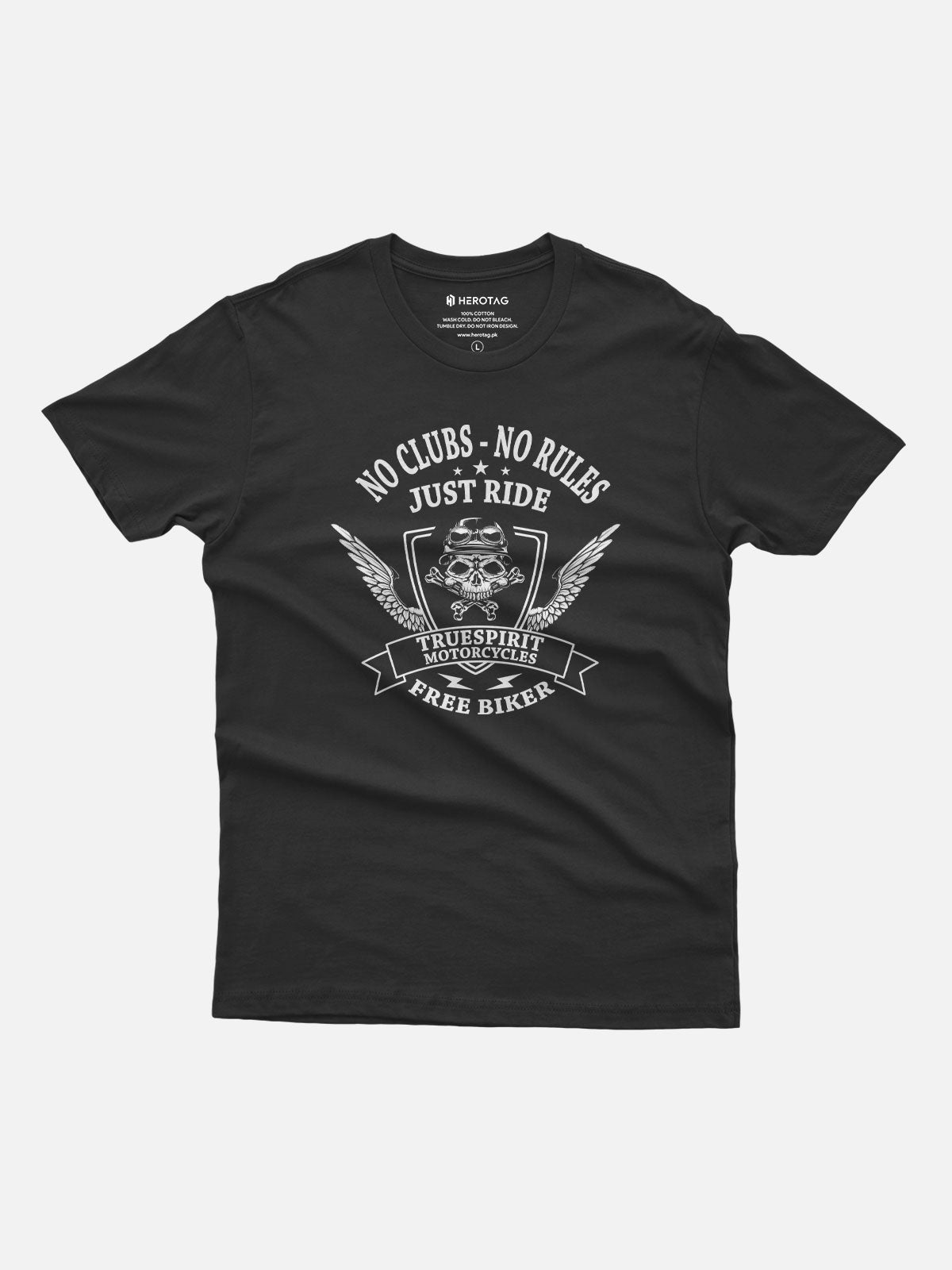 No Clubs No Rules Just Ride Motorcycle T-Shirt