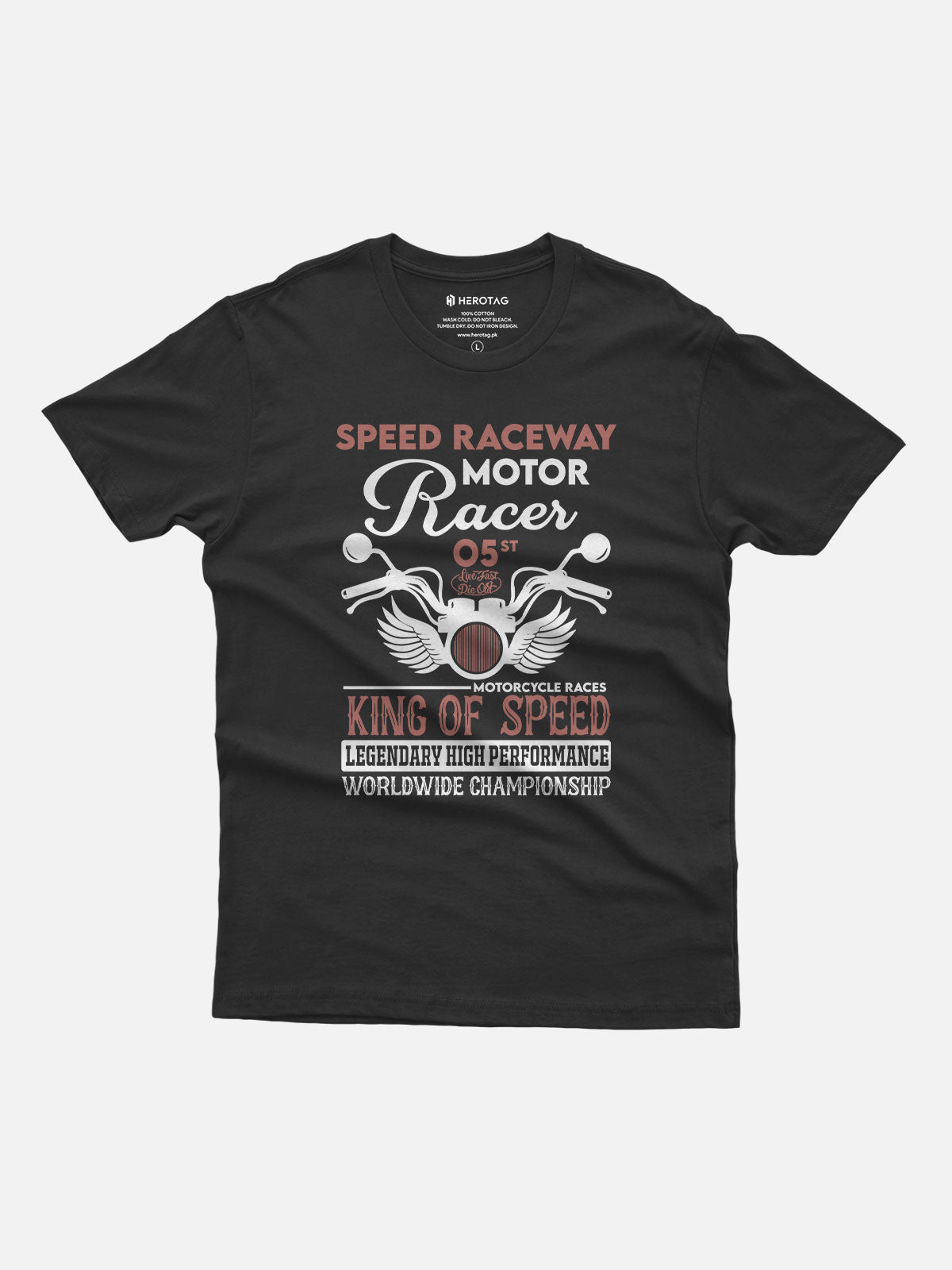 King of Speed Motorcycle Racer T-Shirt