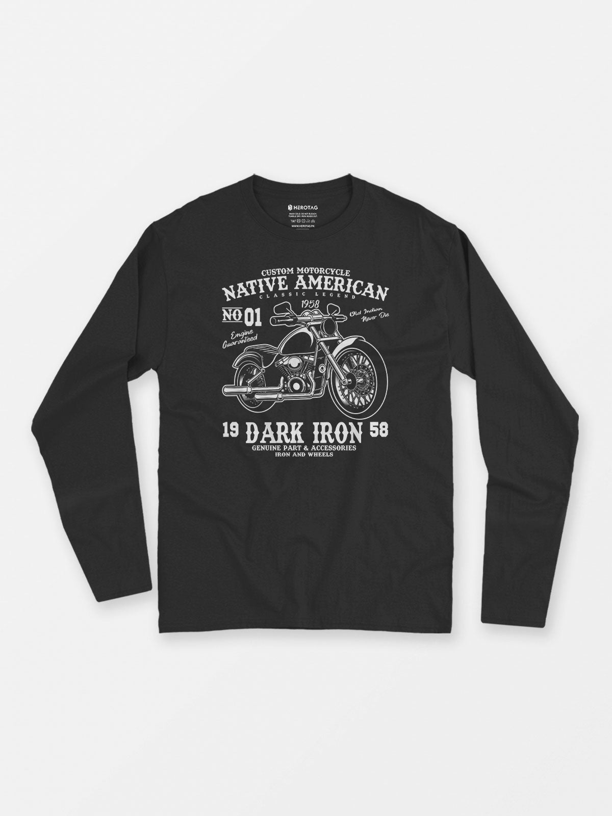 Native American Dark Iron  - Long Sleeve T-Shirt