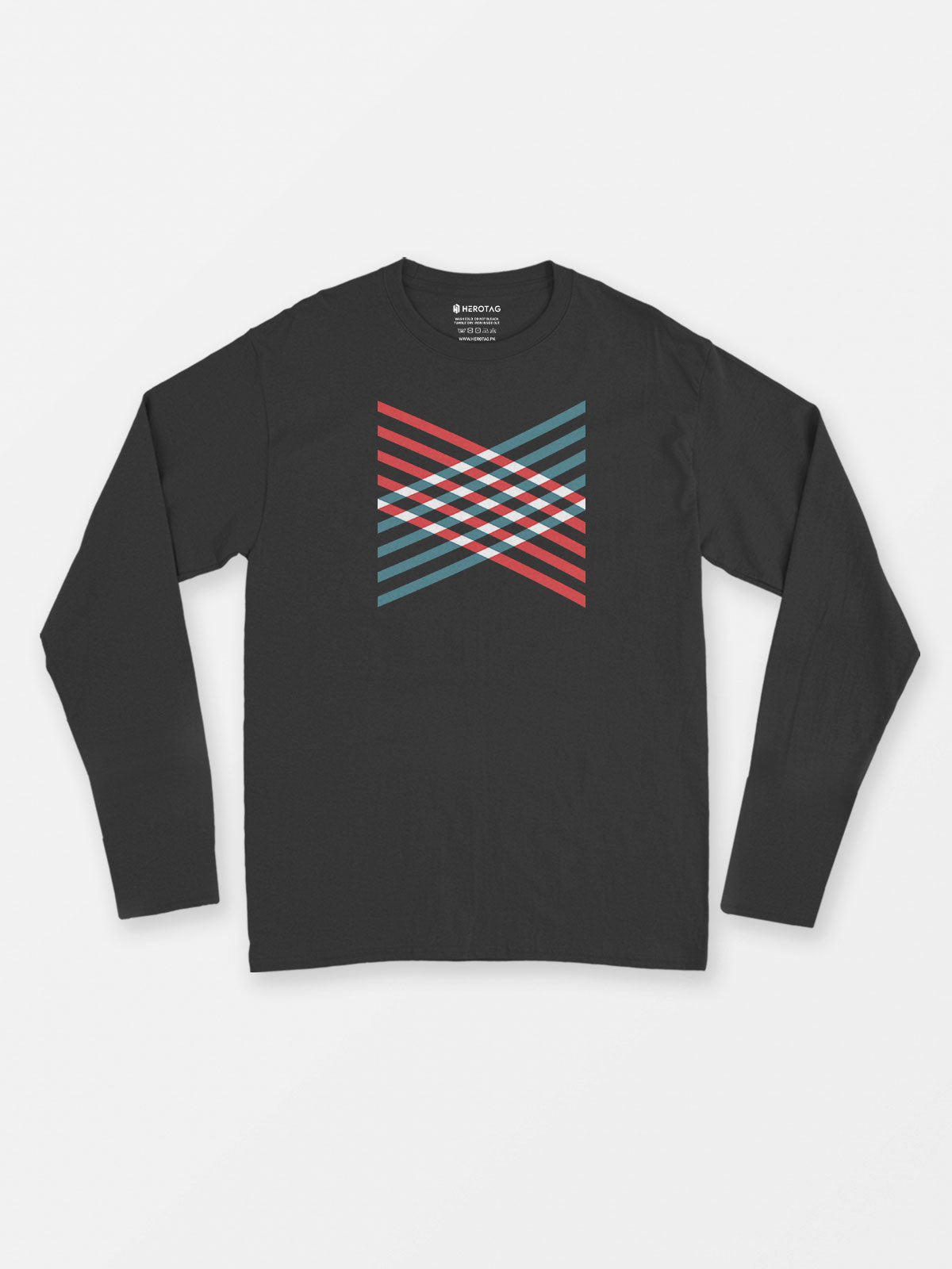 Hexagon Pattern Long Sleeve T-Shirt