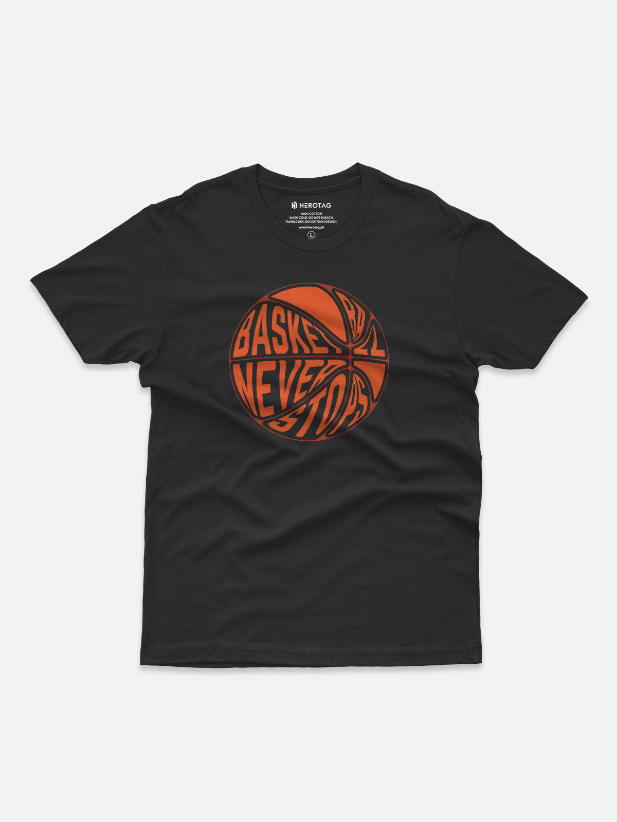 Basketball never stops t shirt hotsell