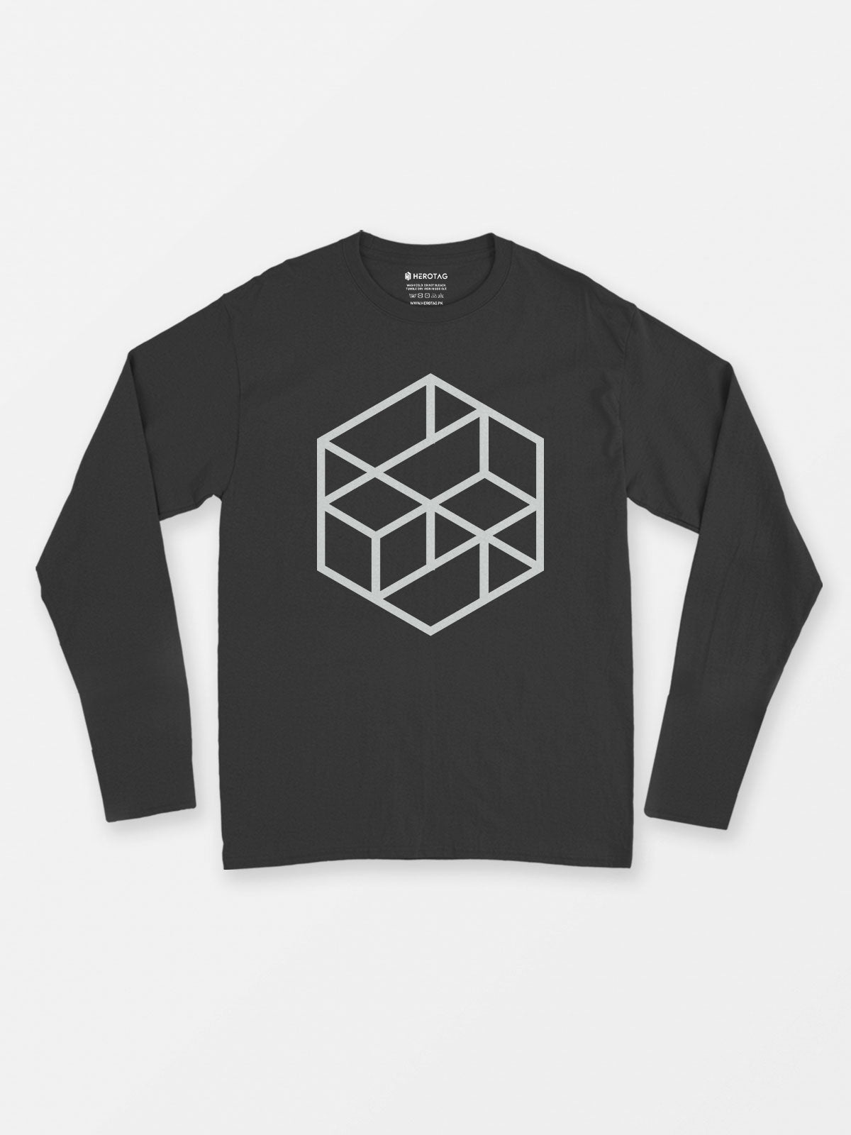 Geometric Hexagon Long Sleeve T-Shirt