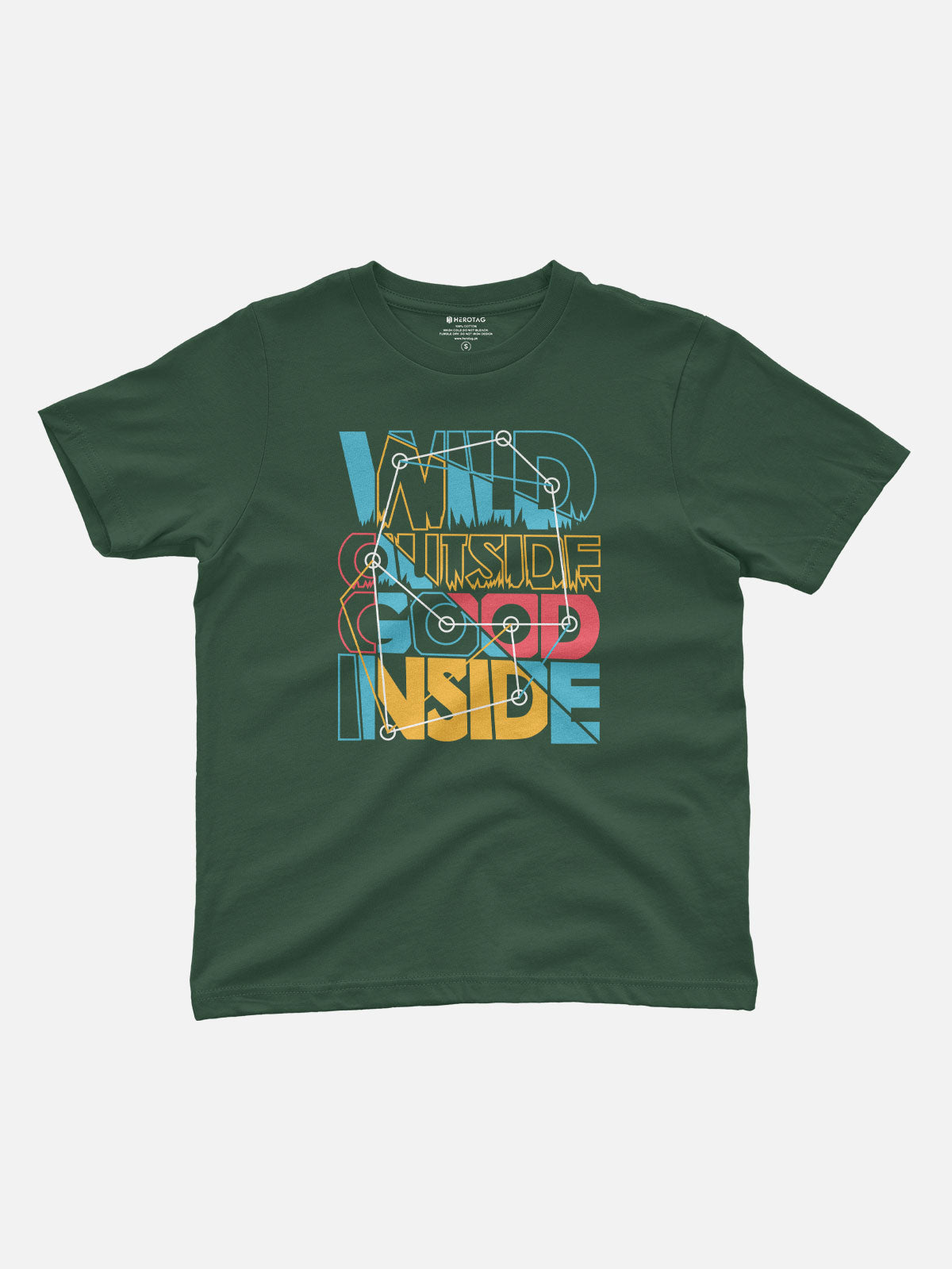 Wild Outside Good Inside Kids T-Shirt