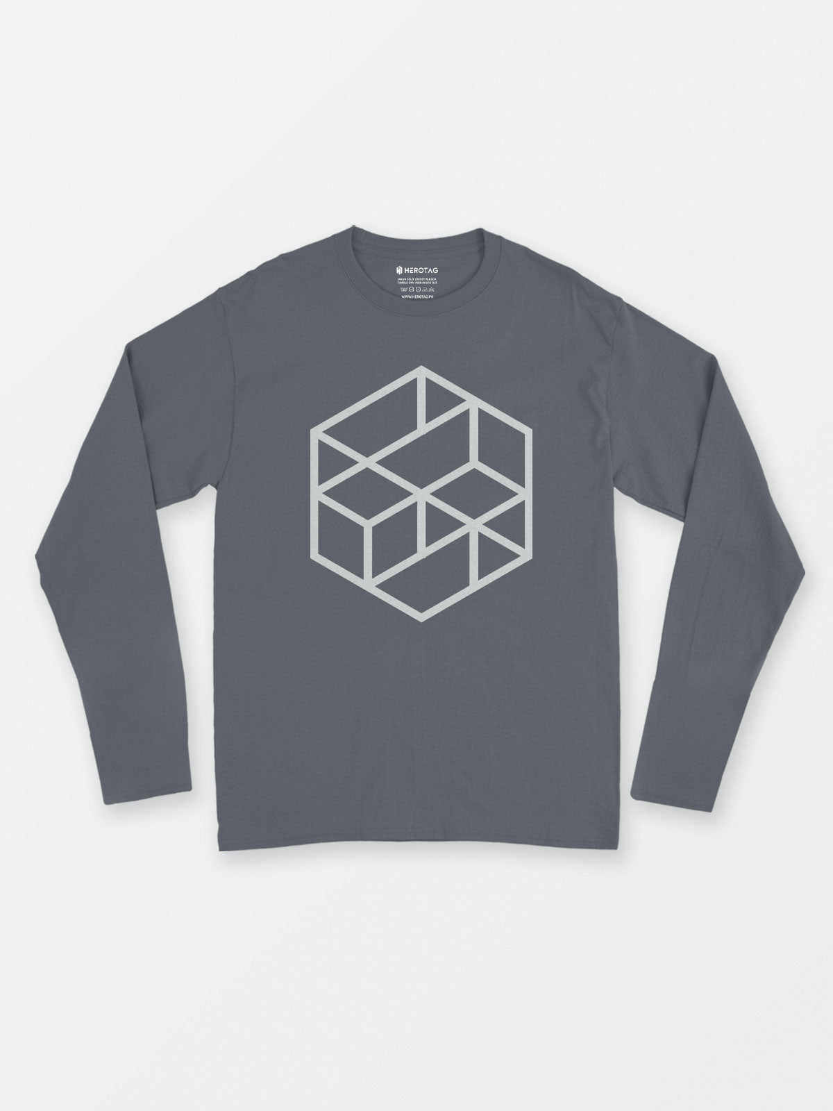 Geometric Hexagon Long Sleeve T-Shirt