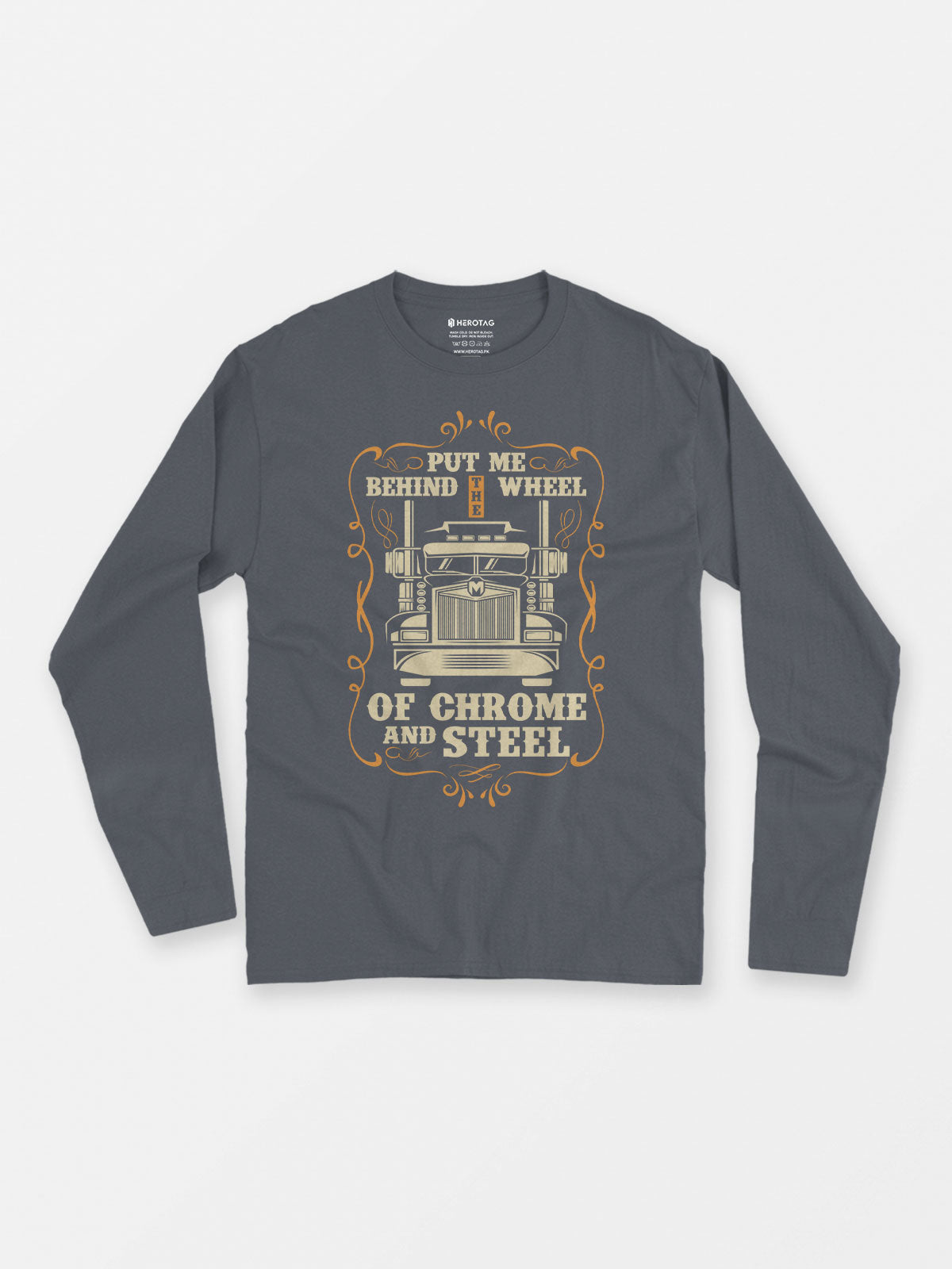 Chrome and Steel Driver - Long Sleeve T-Shirt