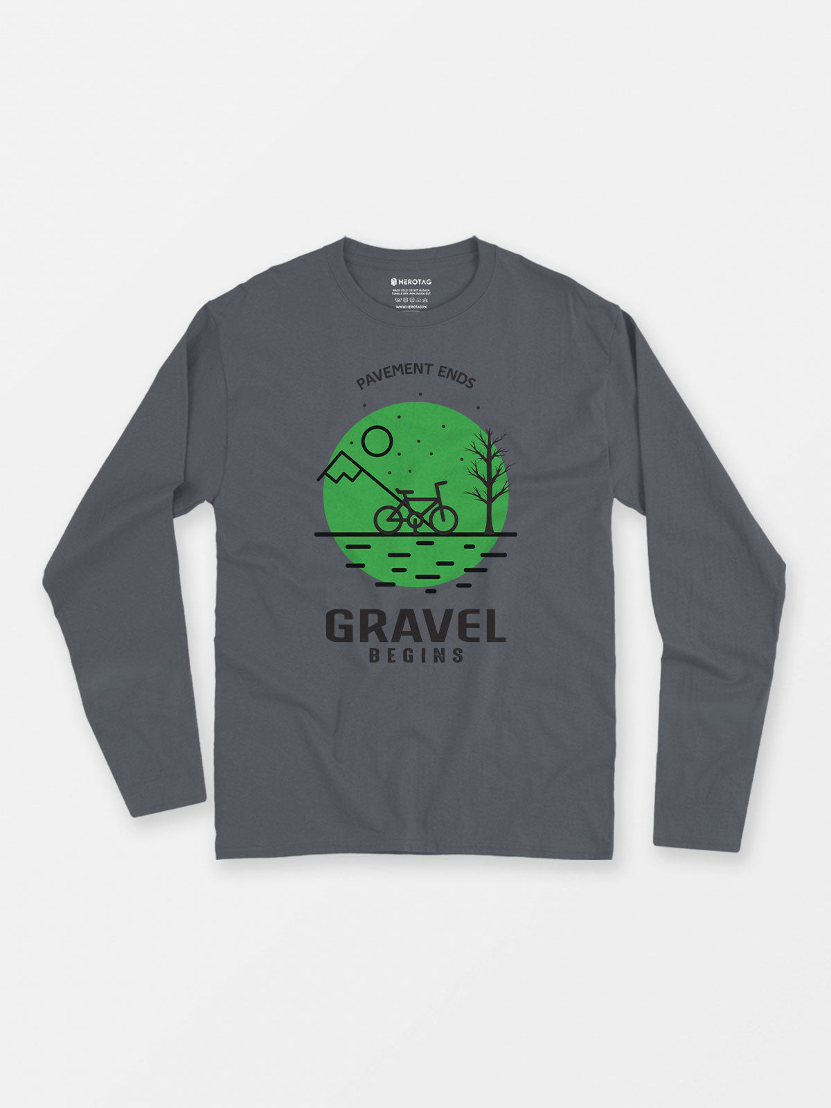 Gravel Begins - Long Sleeve T-Shirt