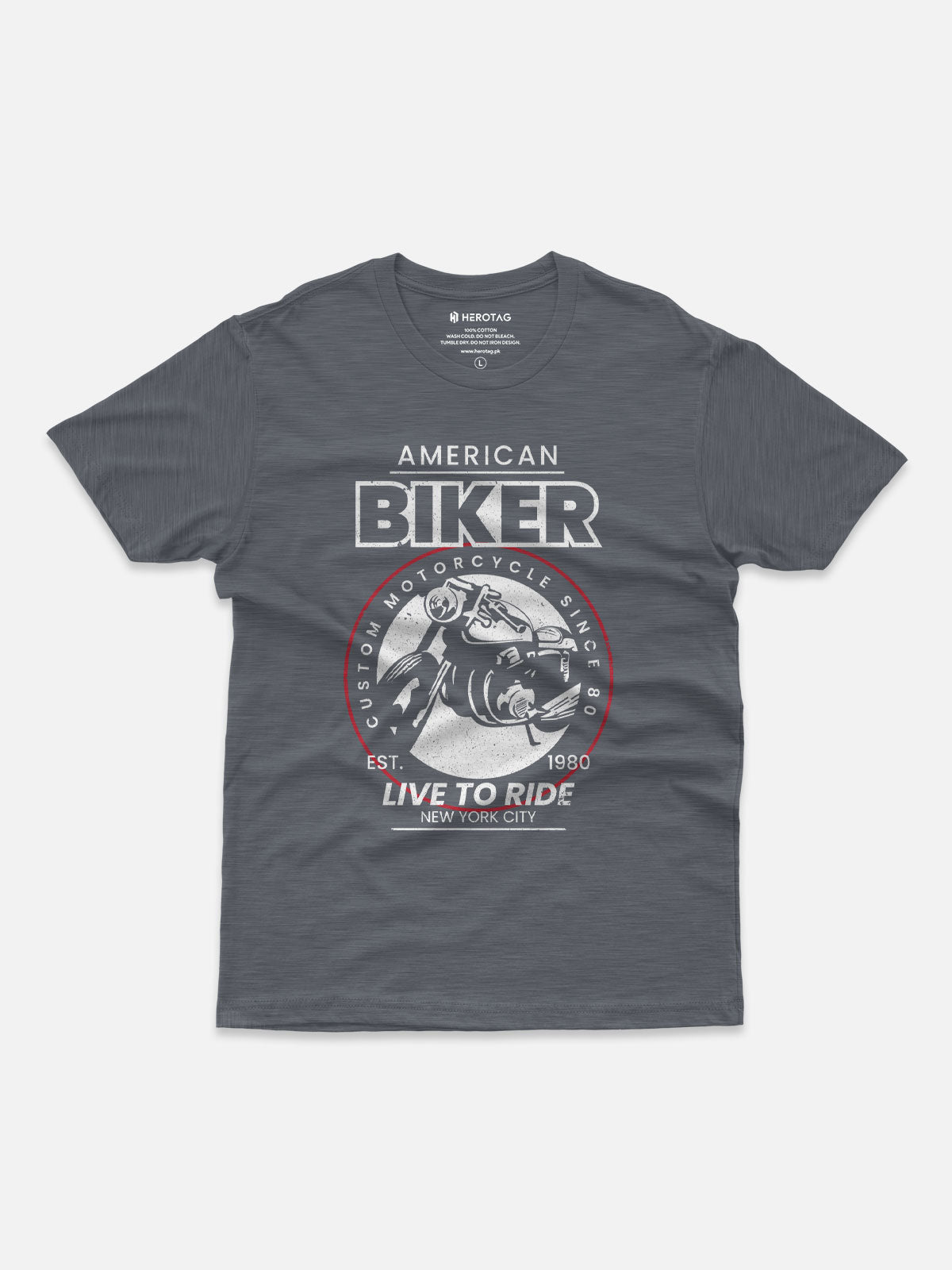 American Biker - Vintage Motorcycle T-Shirt