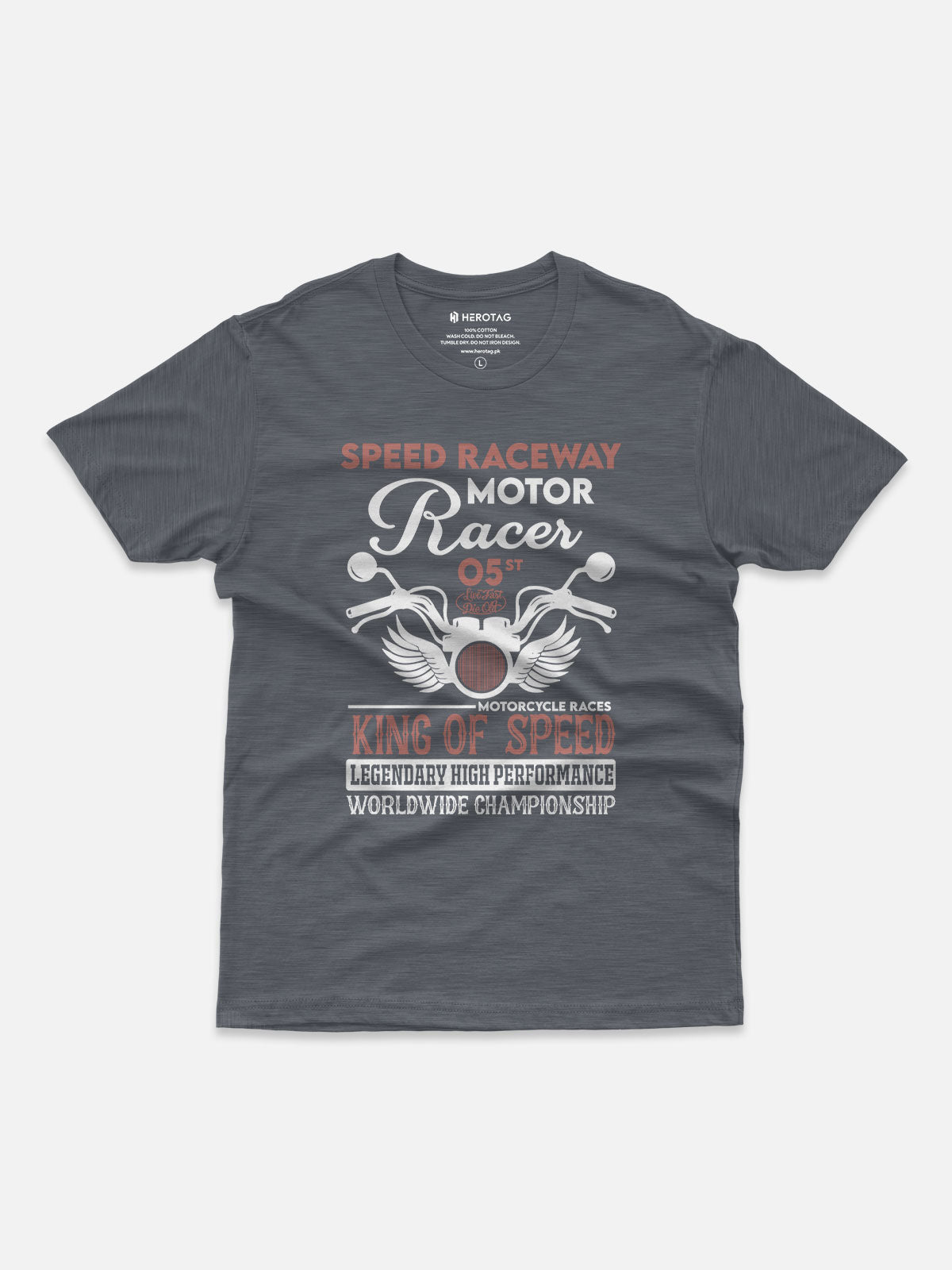 King of Speed Motorcycle Racer T-Shirt