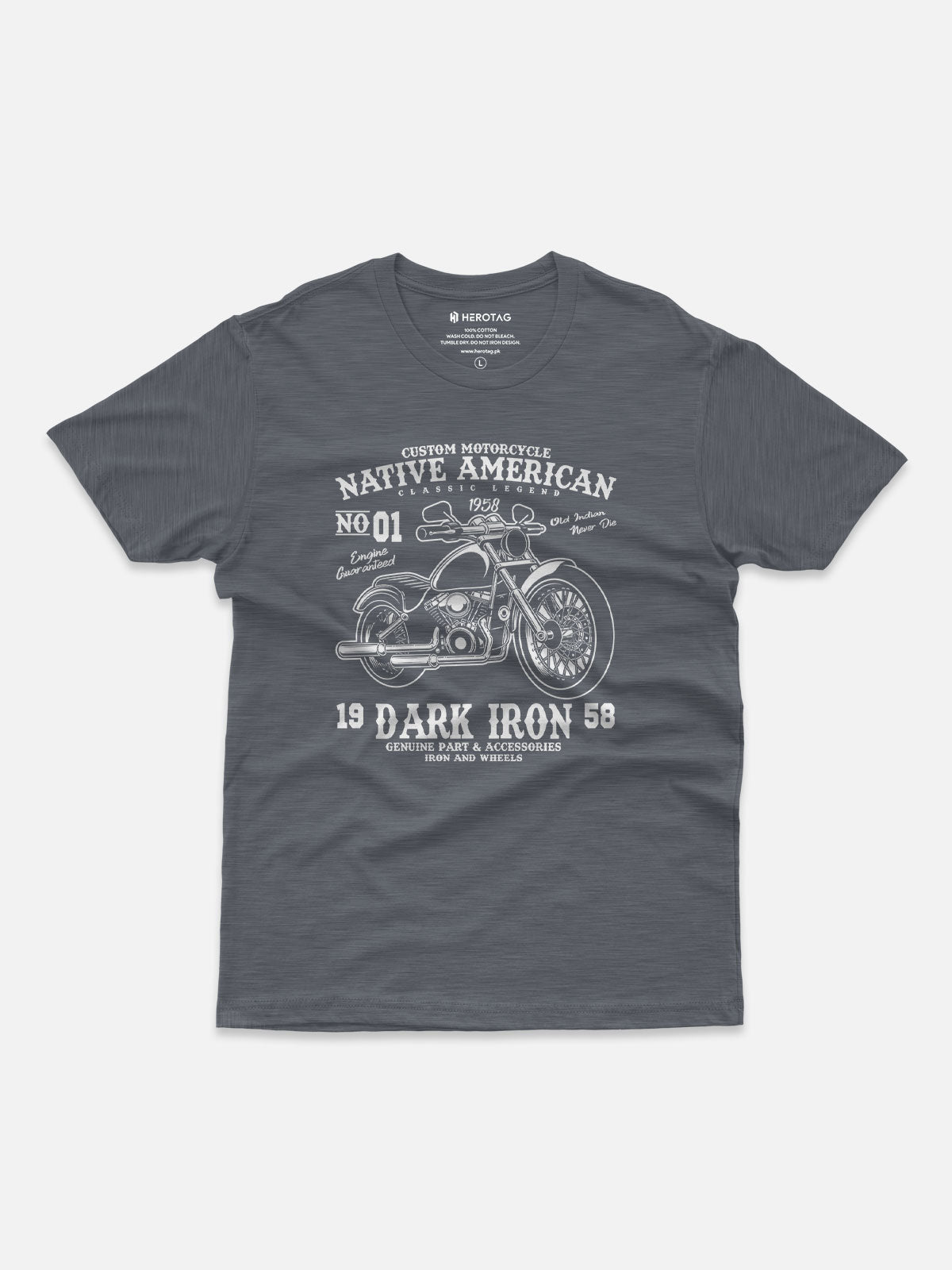 Native American Dark Iron Motorcycle T-Shirt