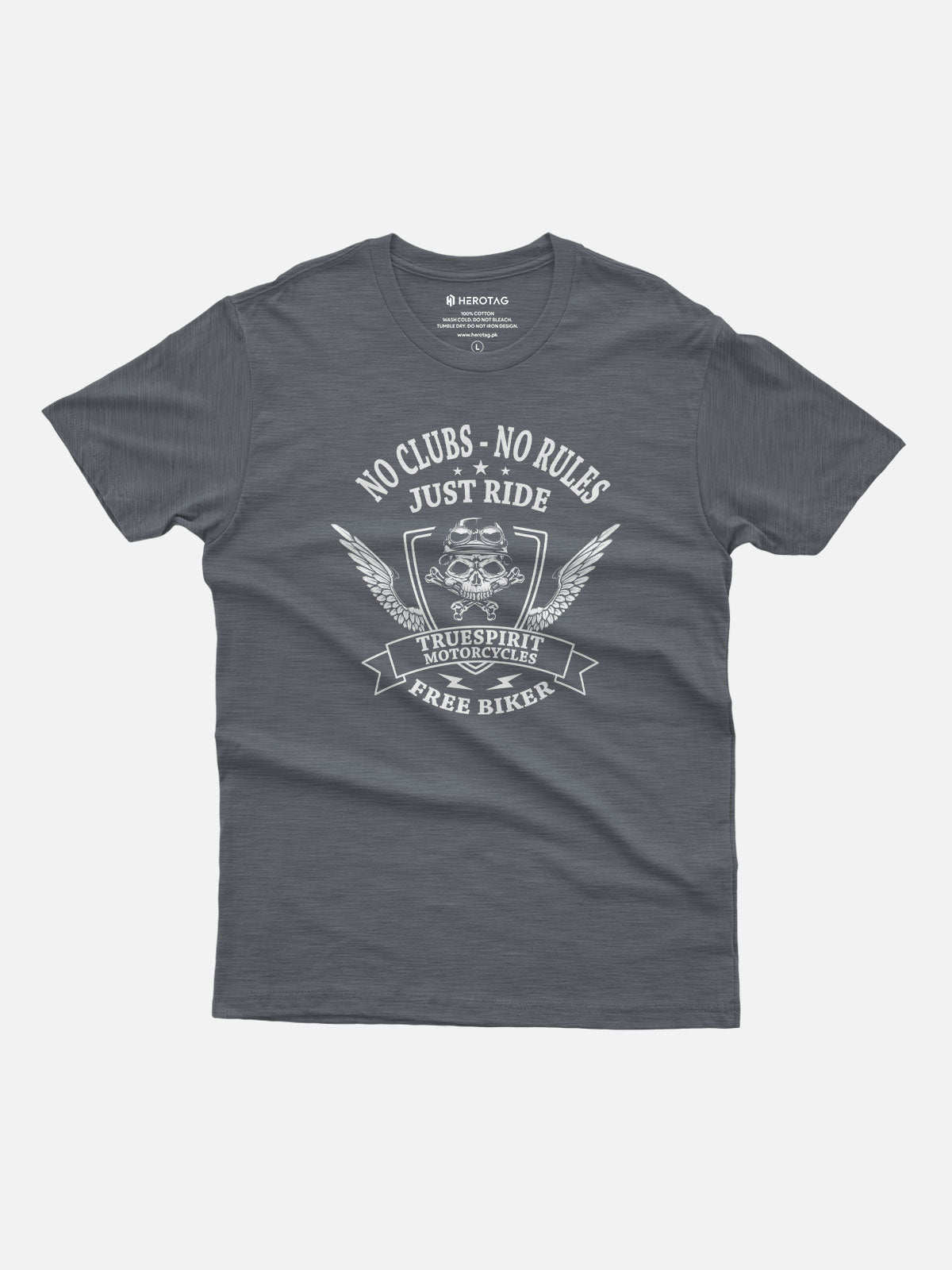 No Clubs No Rules Just Ride Motorcycle T-Shirt