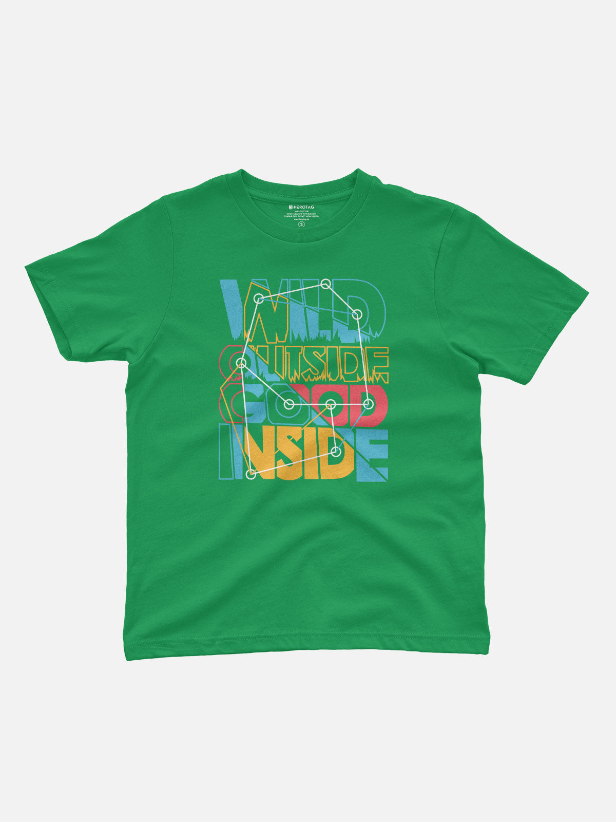 Wild Outside Good Inside Kids T-Shirt